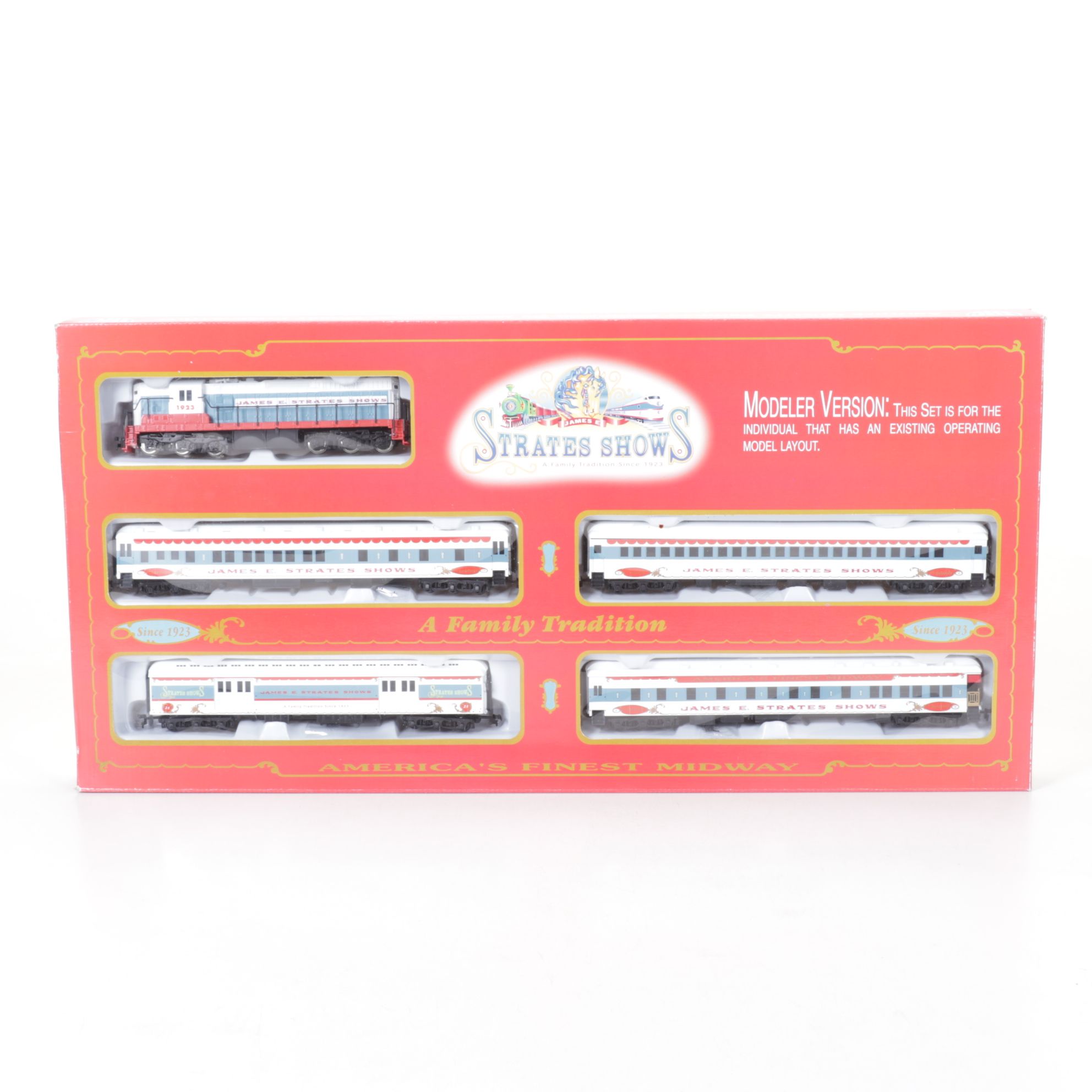 James E. Strates Show HO Gauge Passenger Car Set