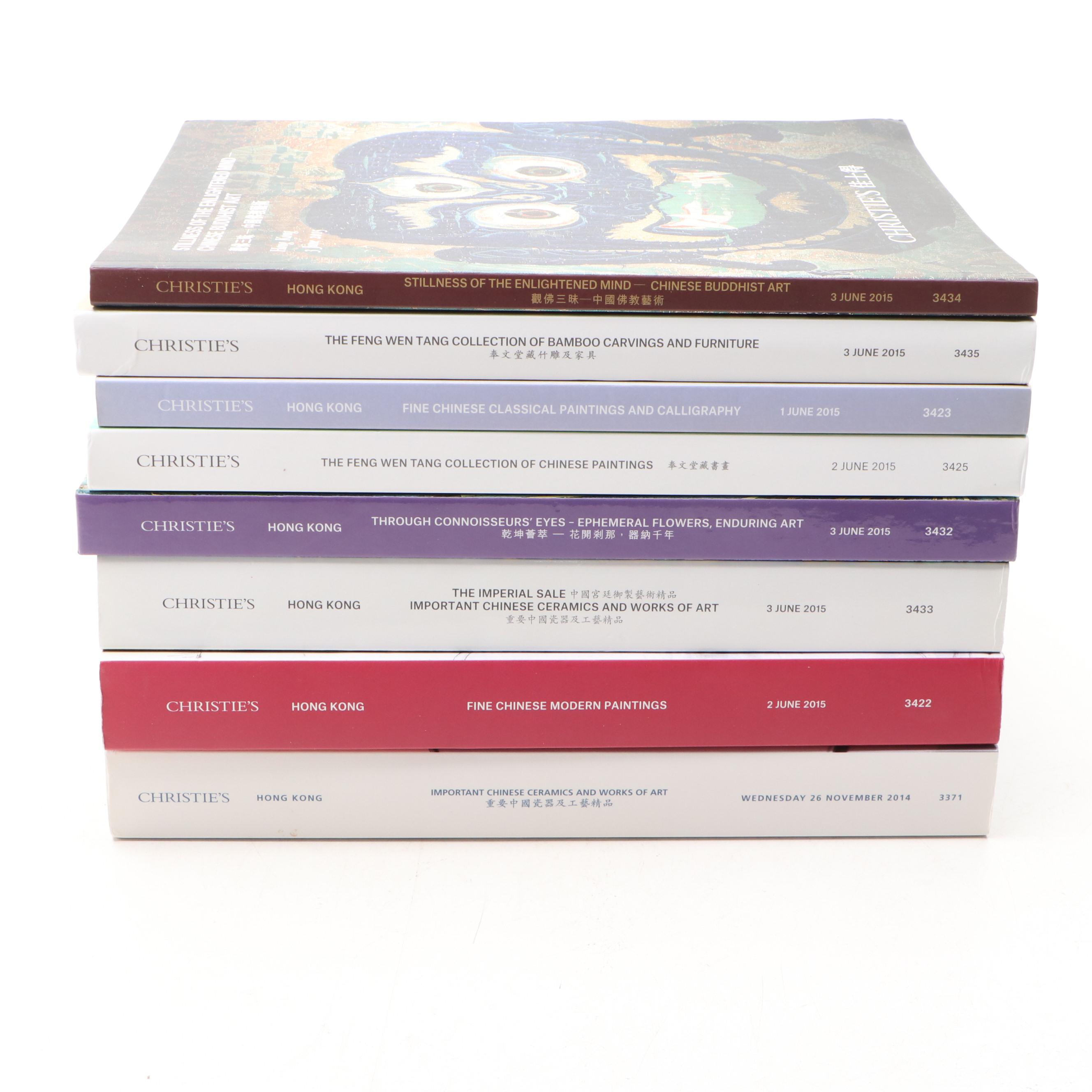 Christie's Hong Kong Chinese Art, Ceramics and Furniture Sale Catalogs, 2014–15