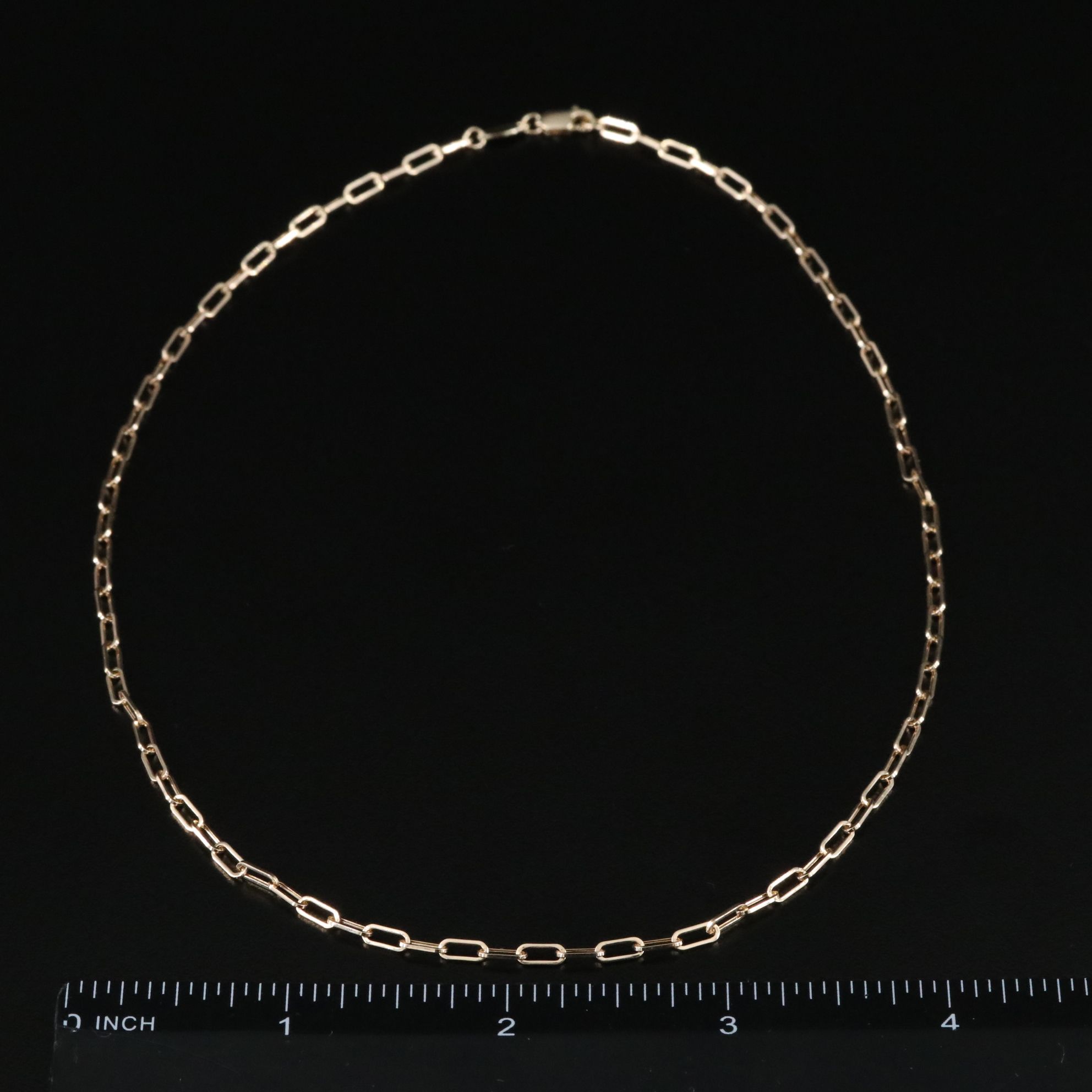 14K Paper Clip Chain Necklace