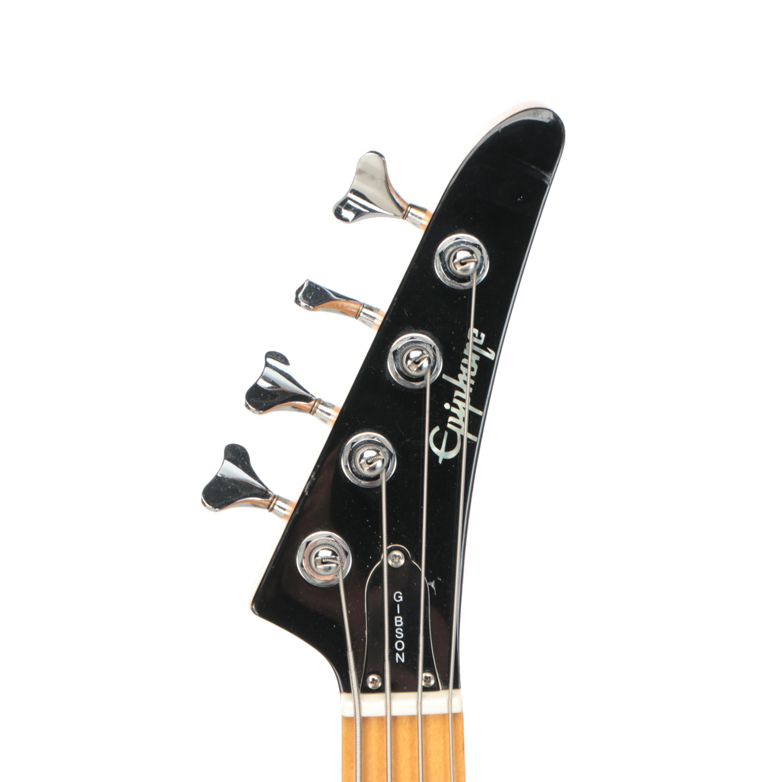 Epiphone by Gibson Black Enamel Electric Bass Guitar
