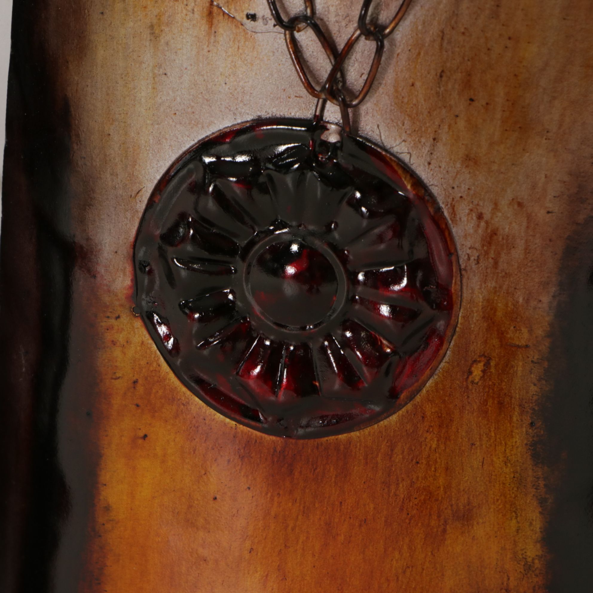 Enameled Metal Wine Themed Wall Decor