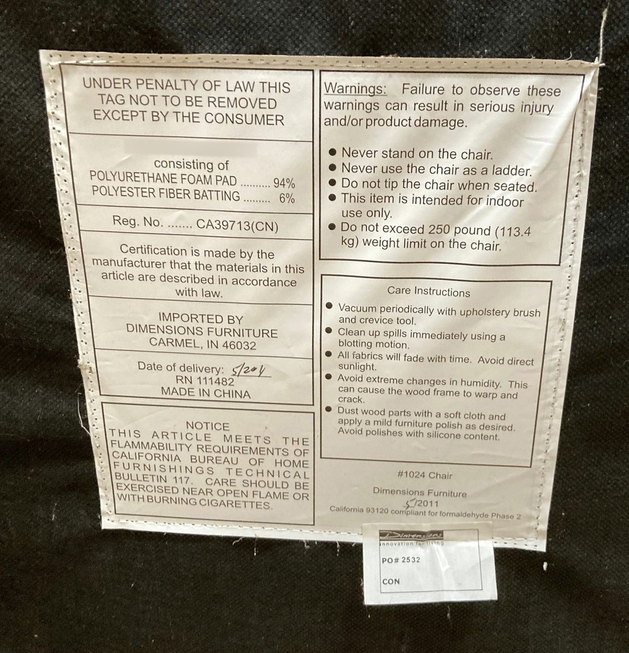 Upholstered Club Chair with Leaf Motif Fabric