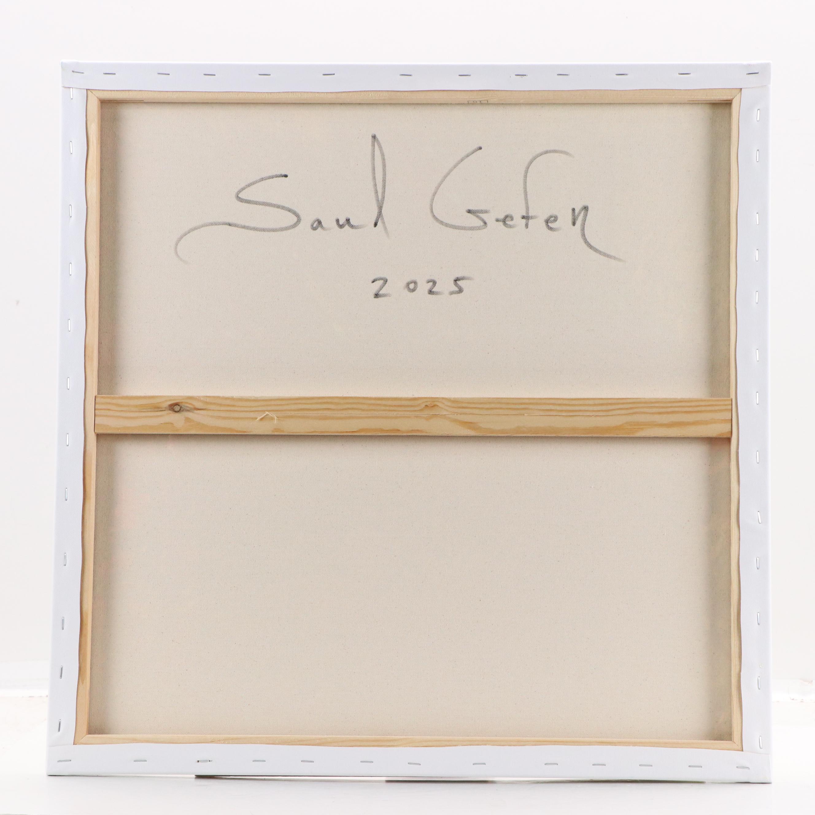 Saul Gefen Abstract Acrylic Painting, 2025