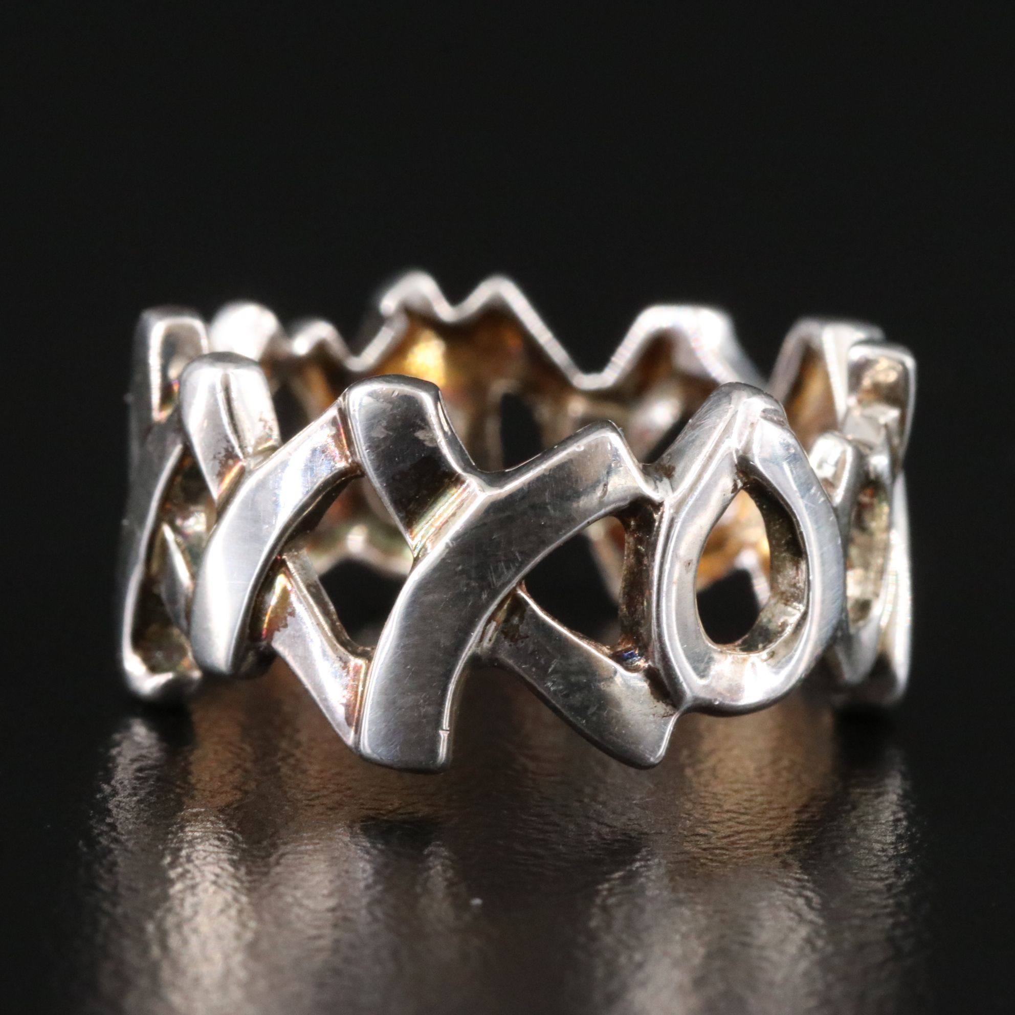 Paloma Picasso for Tiffany & Co. Sterling Love and Kisses Ring