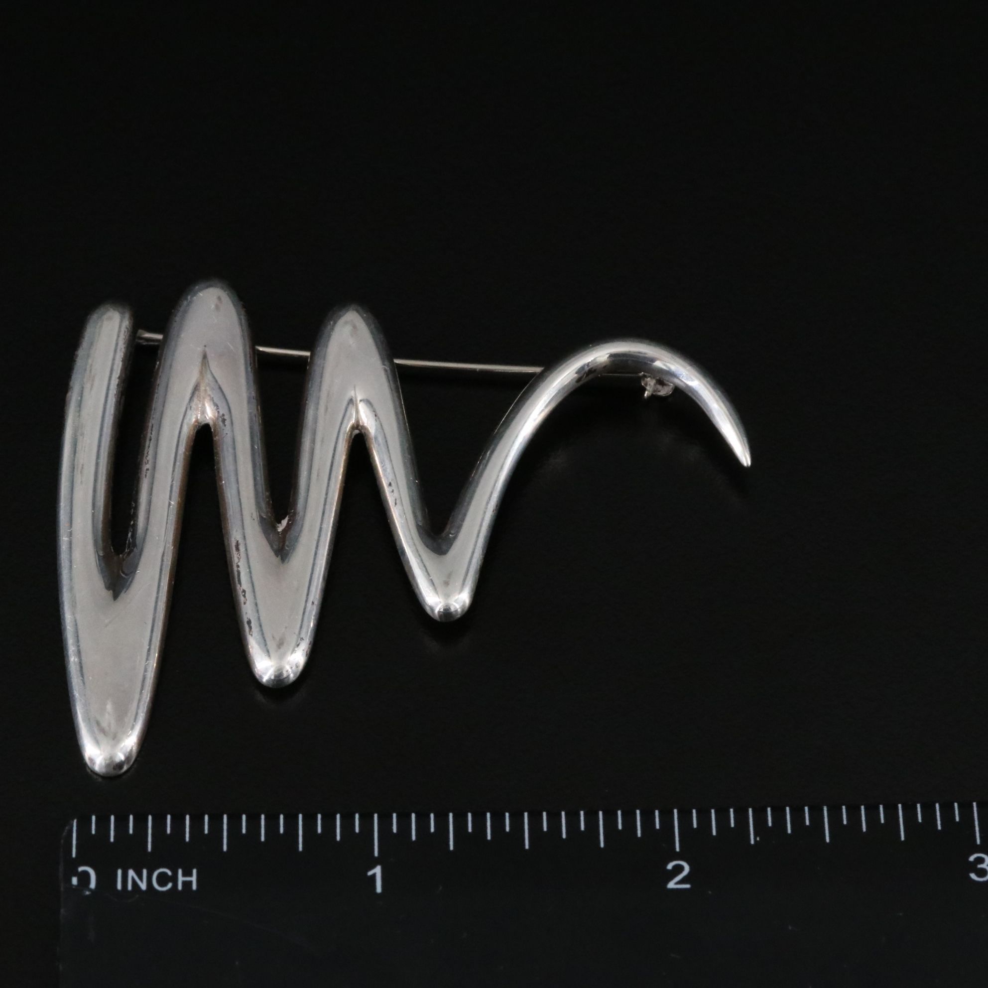 Paloma Picasso for Tiffany & Co. Sterling Scribble Brooch