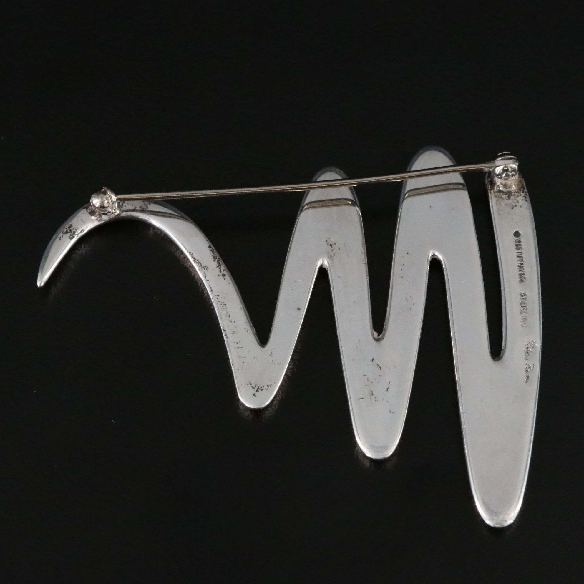Paloma Picasso for Tiffany & Co. Sterling Scribble Brooch