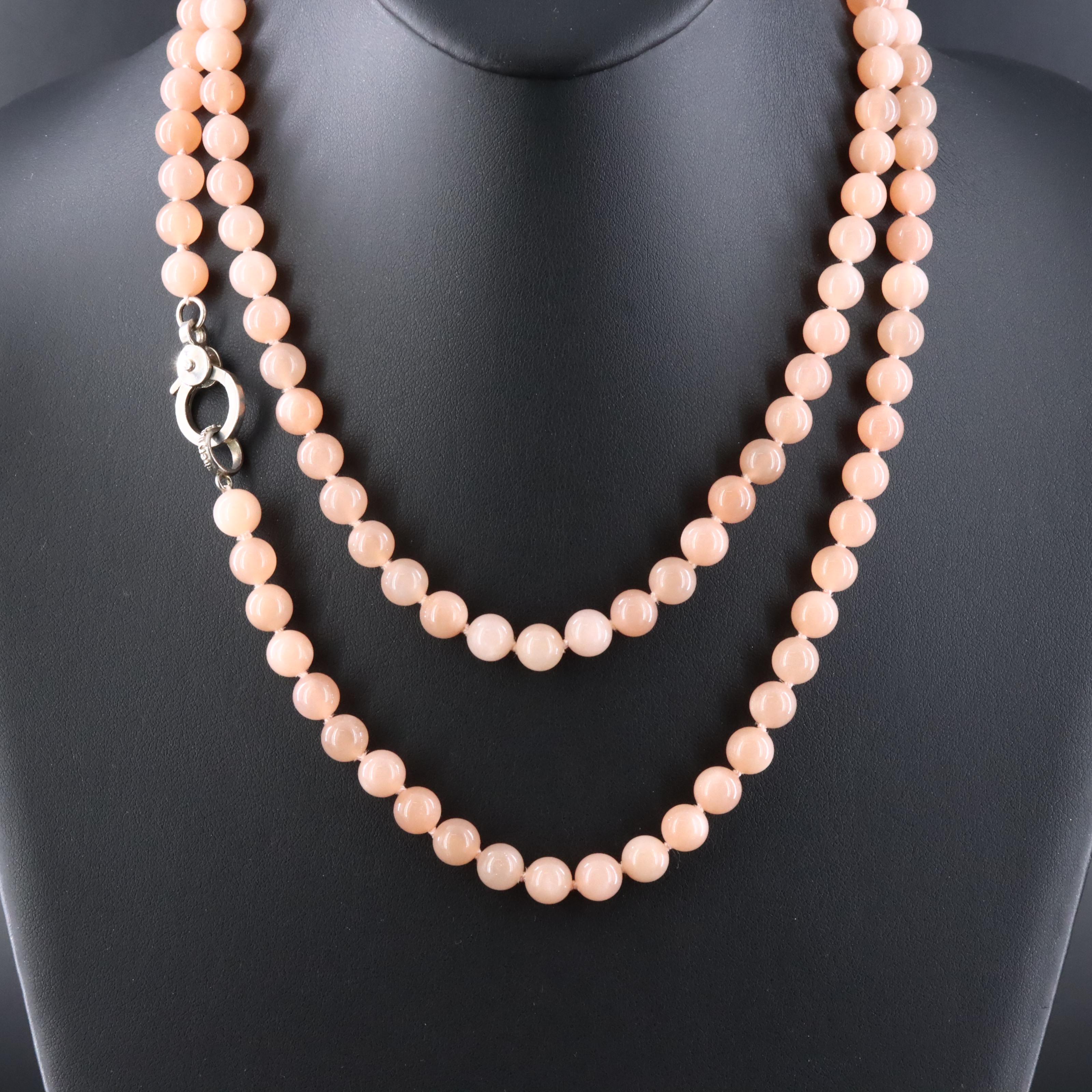 Sheryl Lowe Moonstone Necklace with Sterling Diamond Clasp