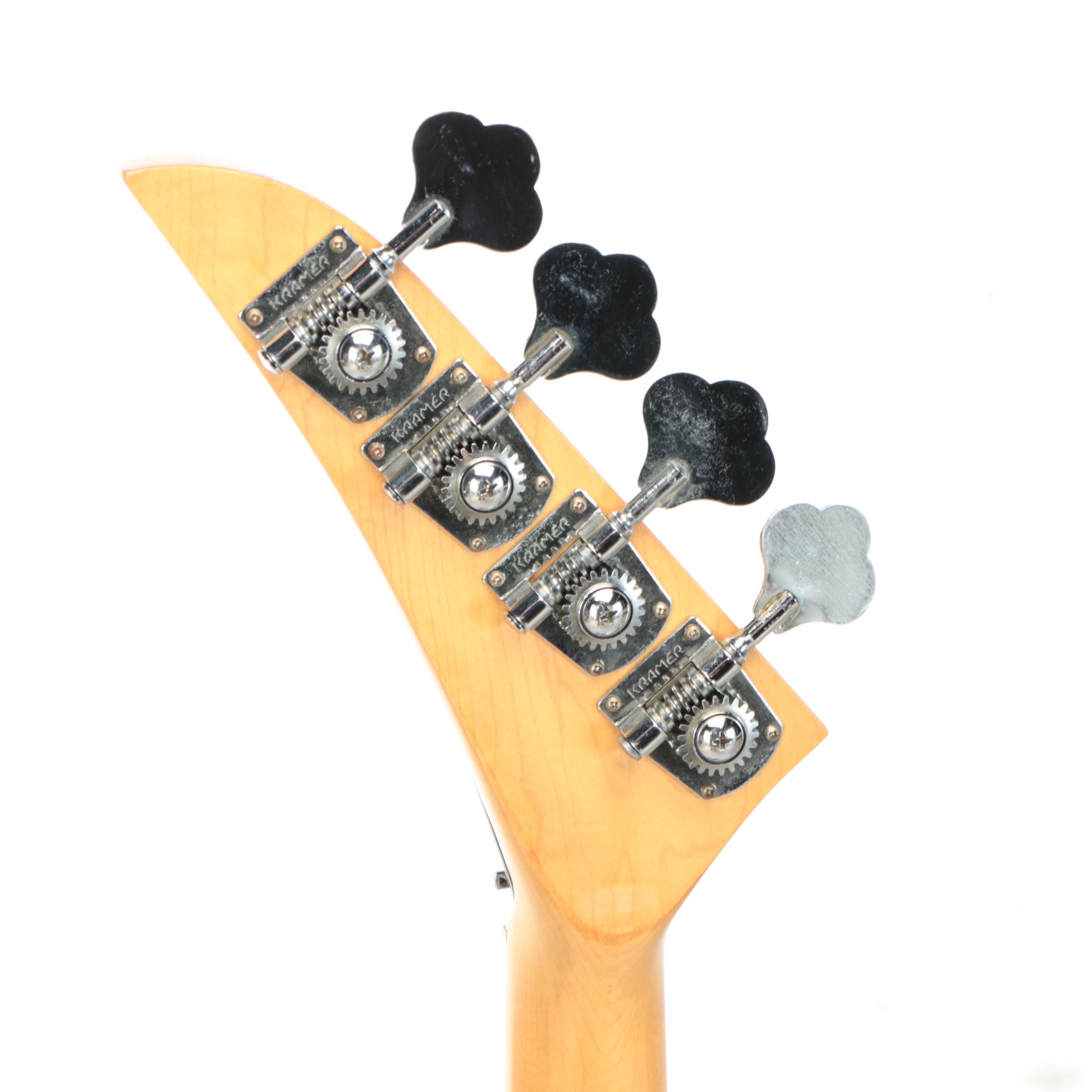 Kramer Aero Star Black Enamel Electric Bass Guitar