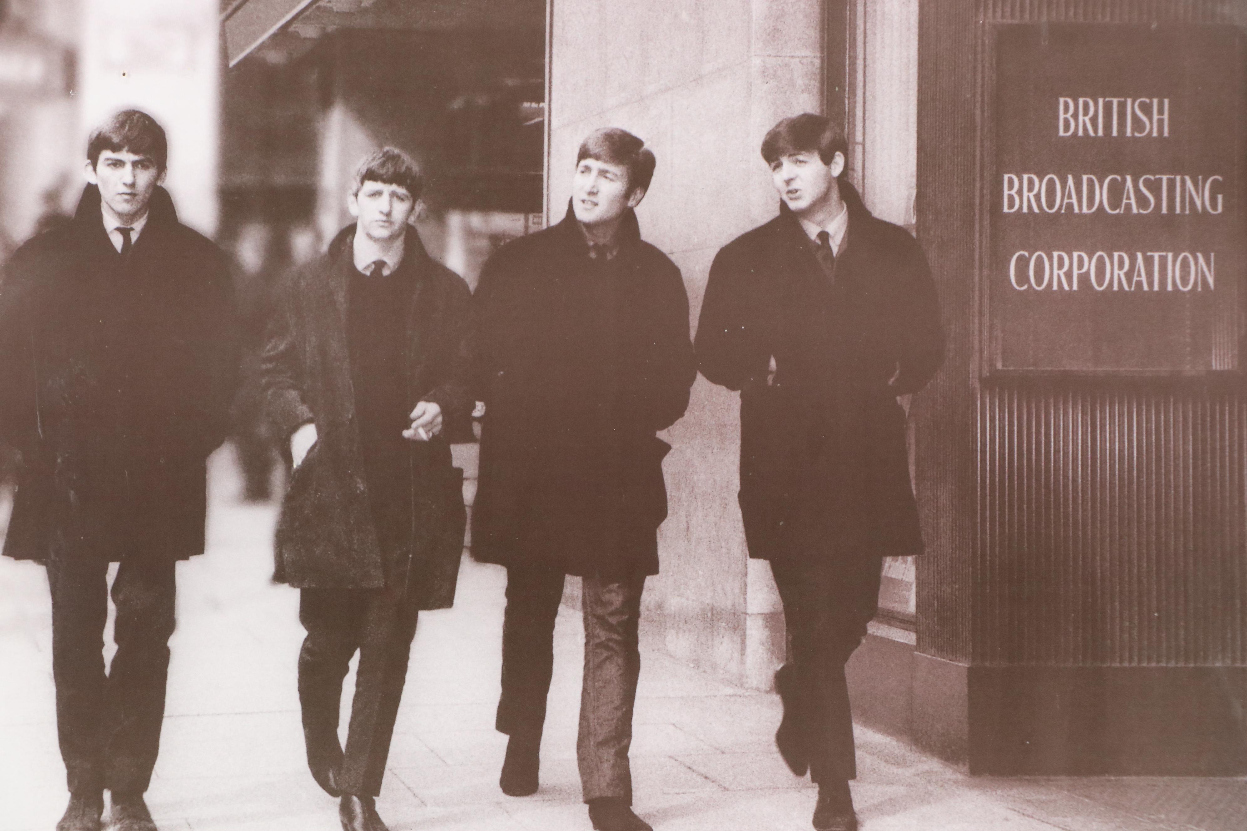 Halftone Poster for The Beatles "Live at the BBC"