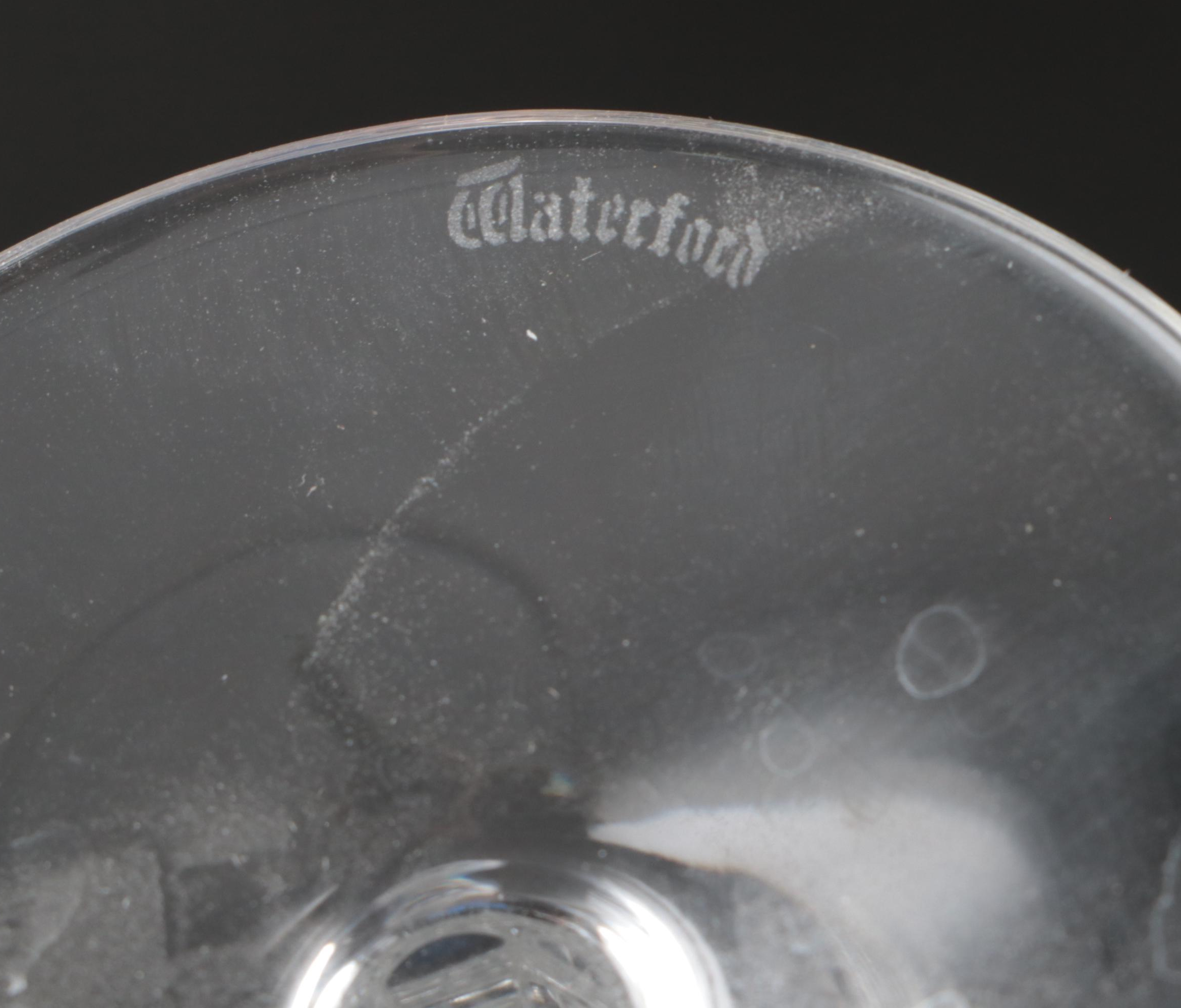 Waterford Crystal Millennium Series with Other Flutes and Bottle Coaster