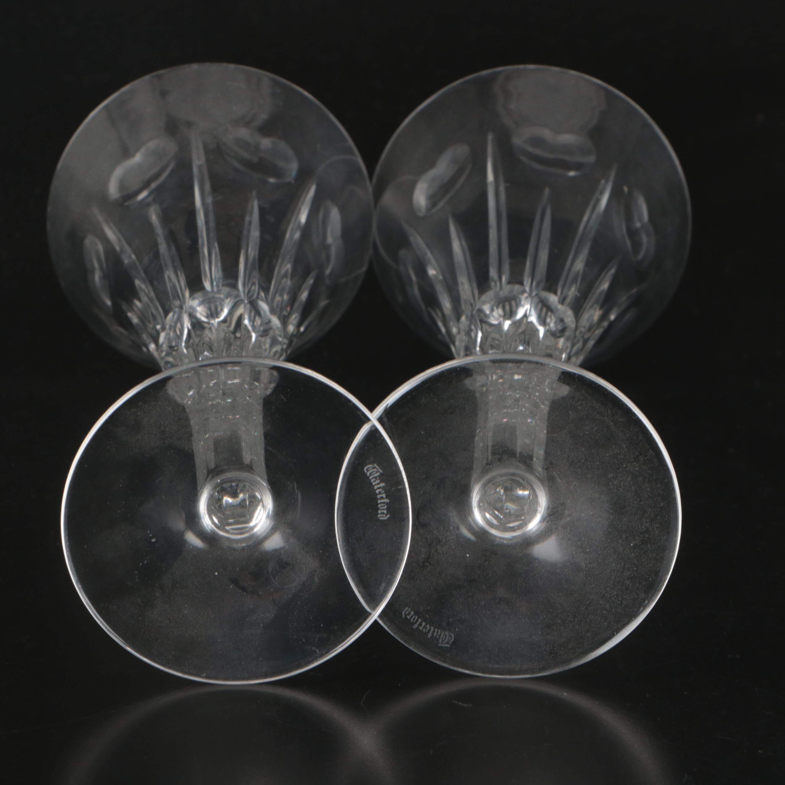 Waterford Crystal Millennium Series with Other Flutes and Bottle Coaster