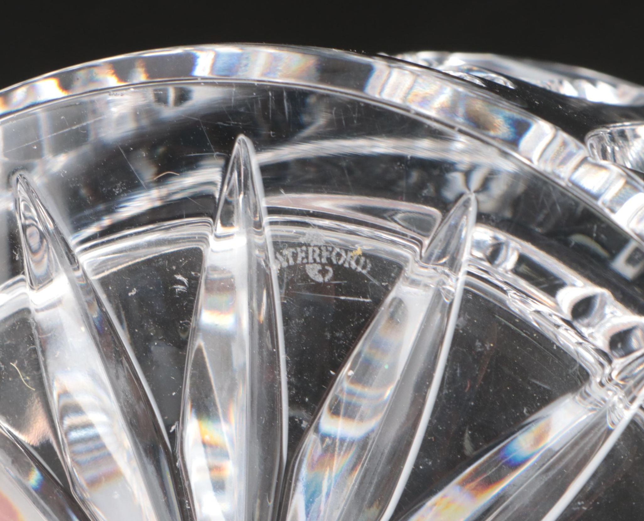 Waterford Crystal Millennium Series with Other Flutes and Bottle Coaster