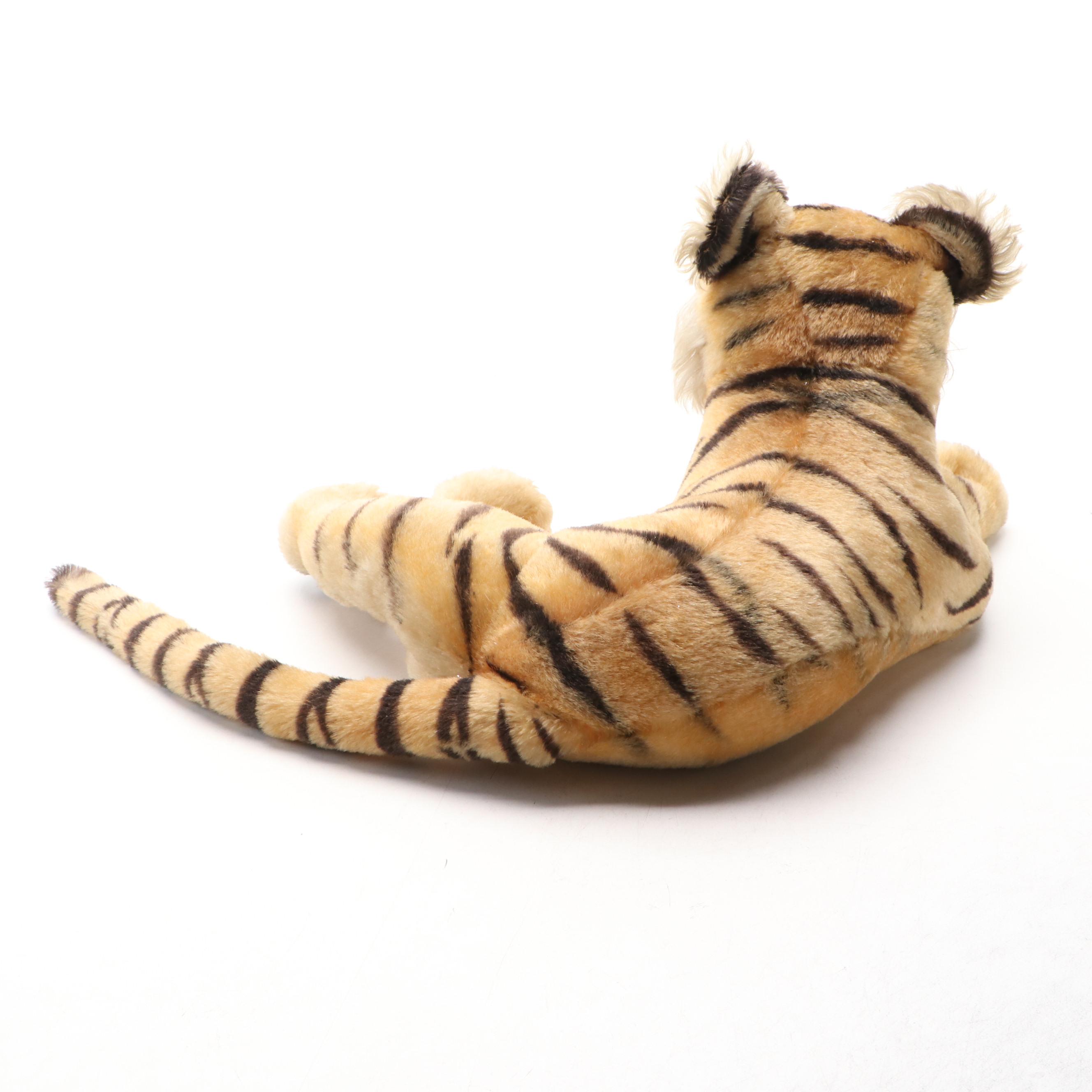 Steiff Mohair Plush Tiger, Mid-20th Century