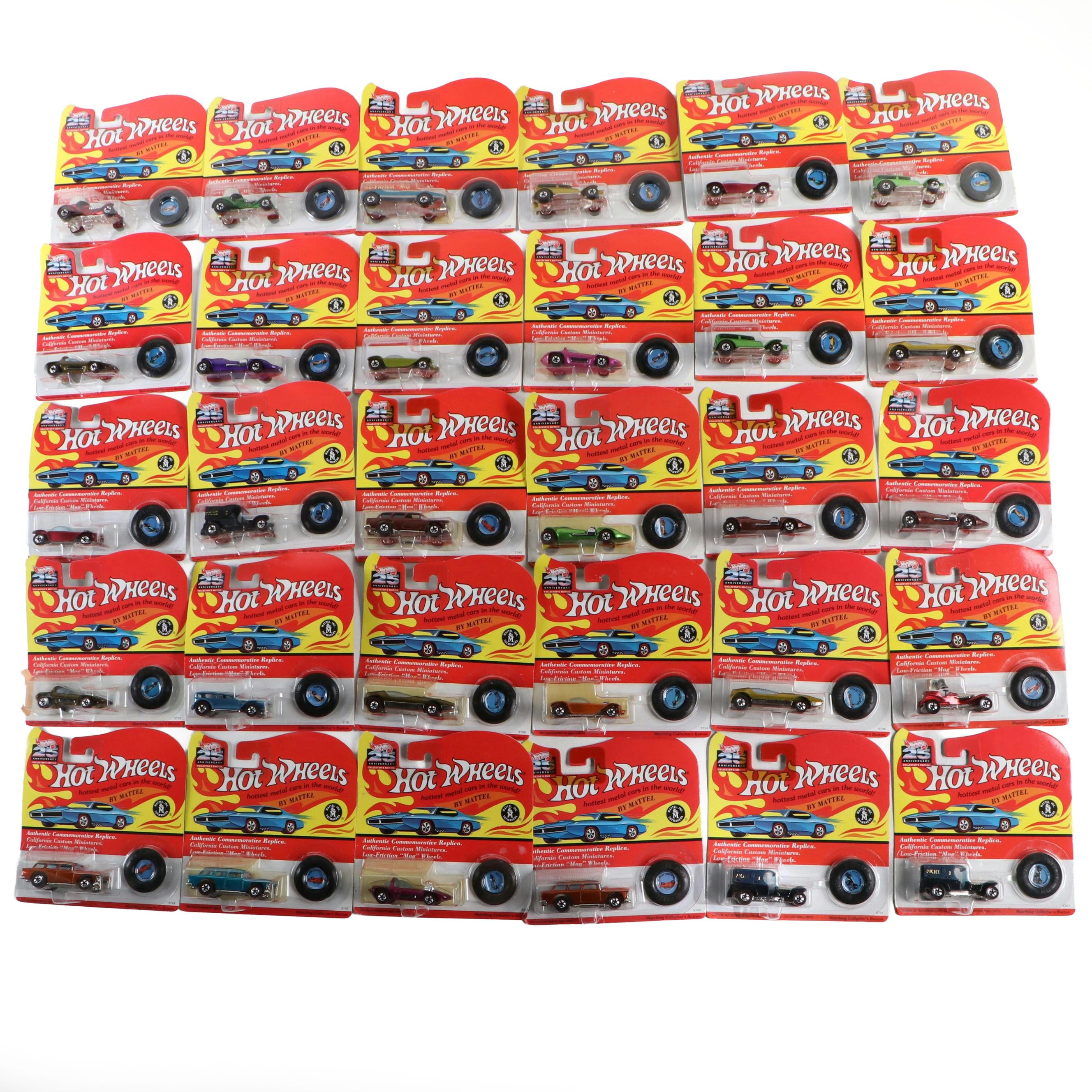 Hot Wheels 25th Anniversary Collectors Edition Toy Cars