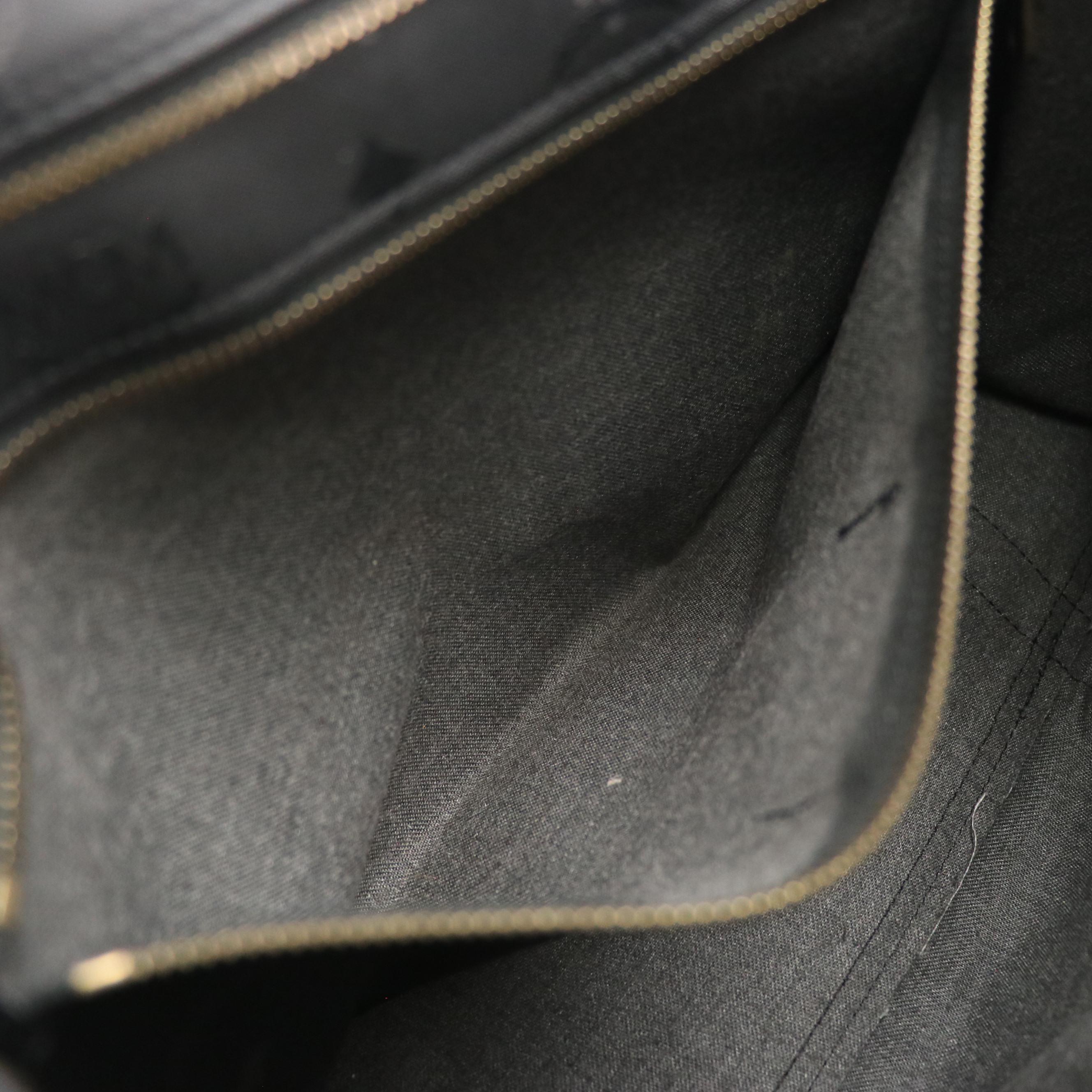 MCM Zippered Shoulder Bag in Black Visetos Nylon