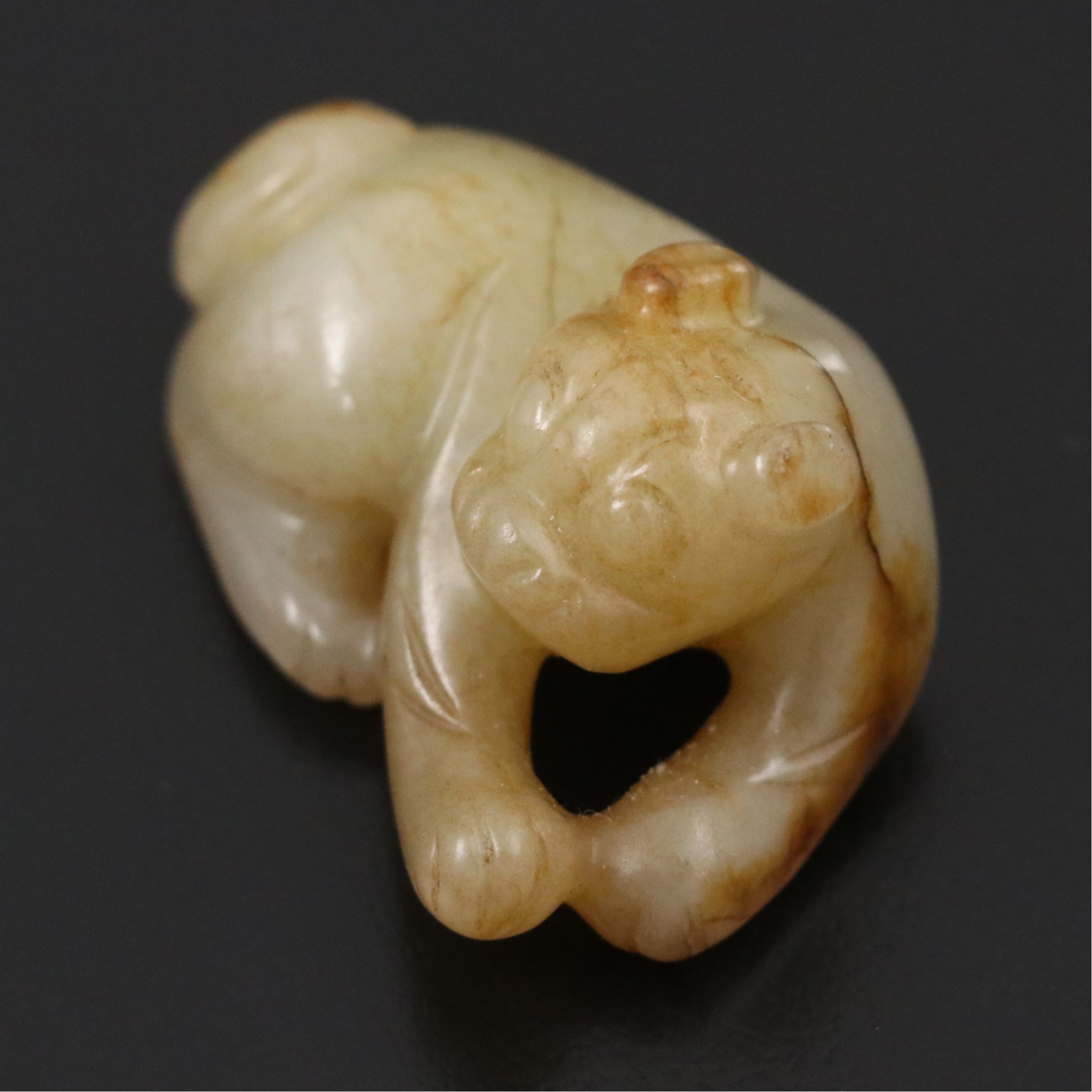 Chinese Carved Serpentine Qilin