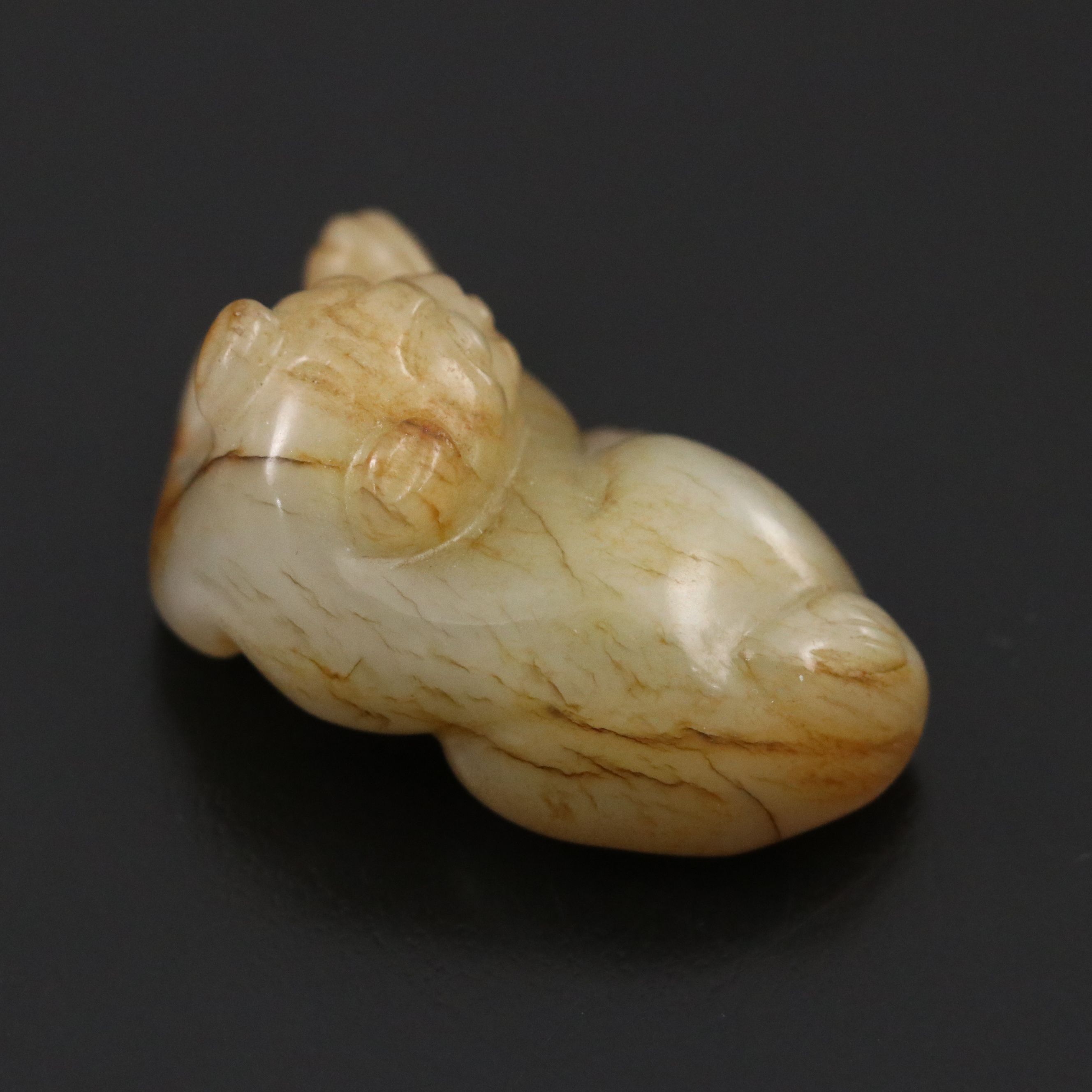 Chinese Carved Serpentine Qilin