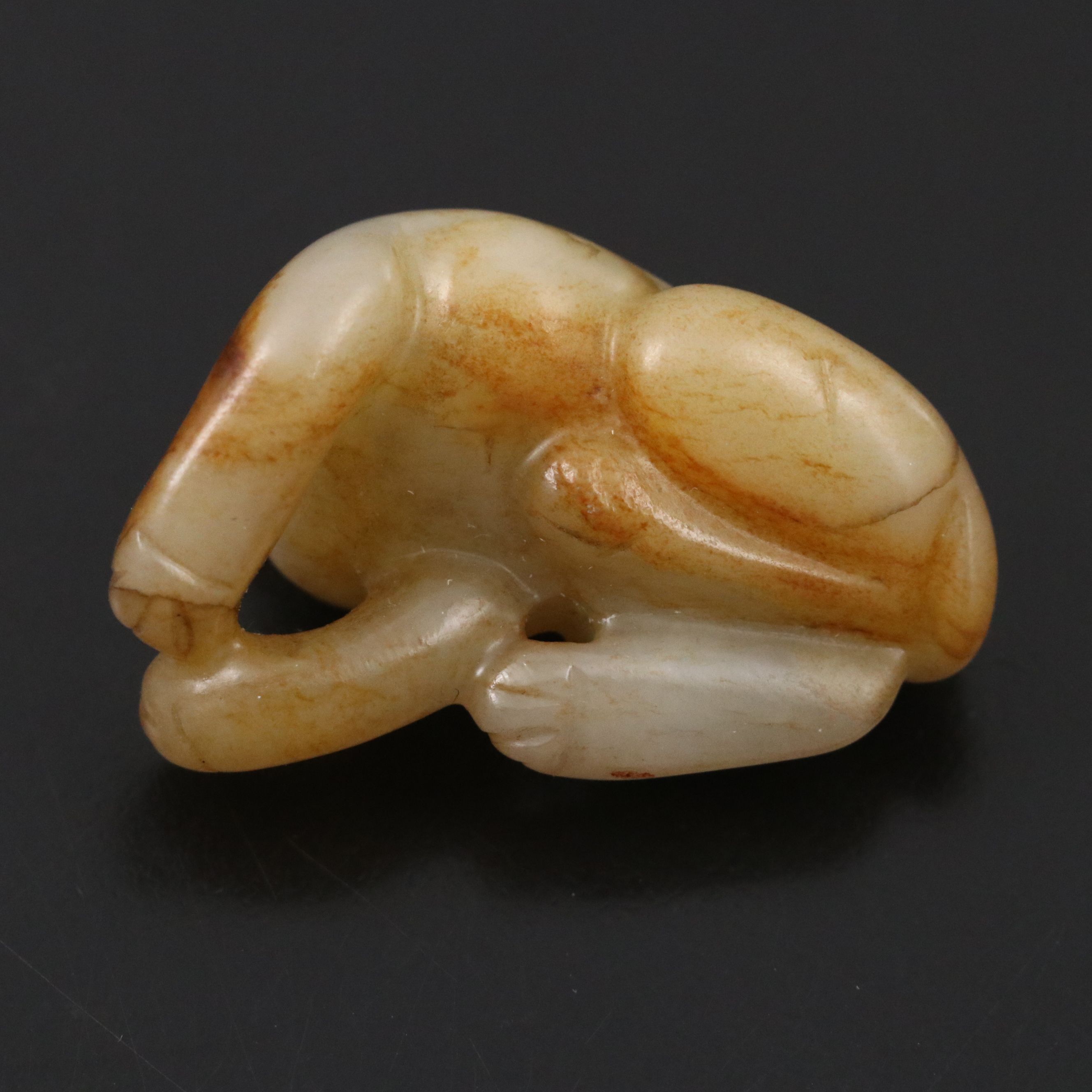 Chinese Carved Serpentine Qilin