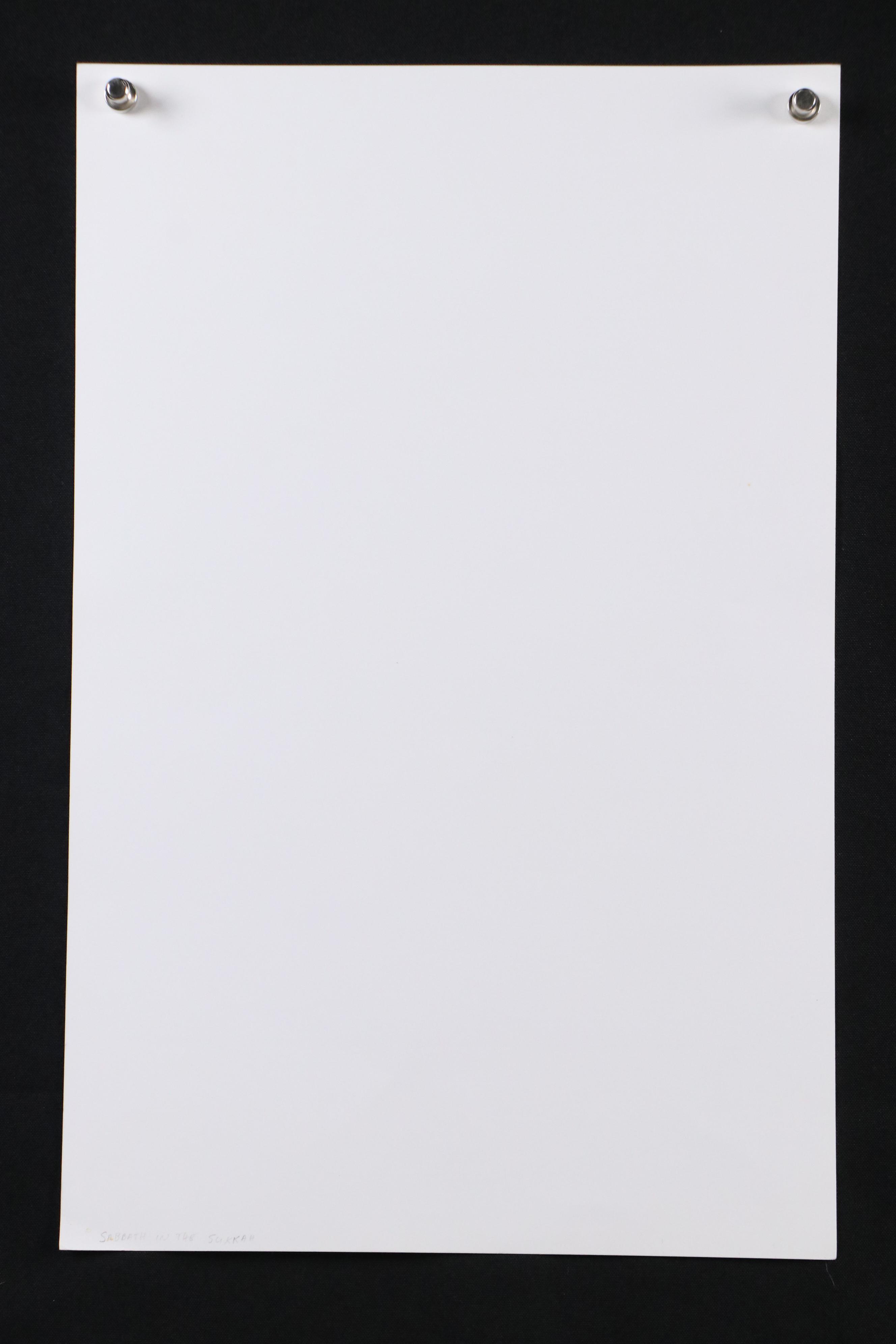 Flora Rosefsky Stylized Photomechanical Print of Outdoor Seating Area, 1997