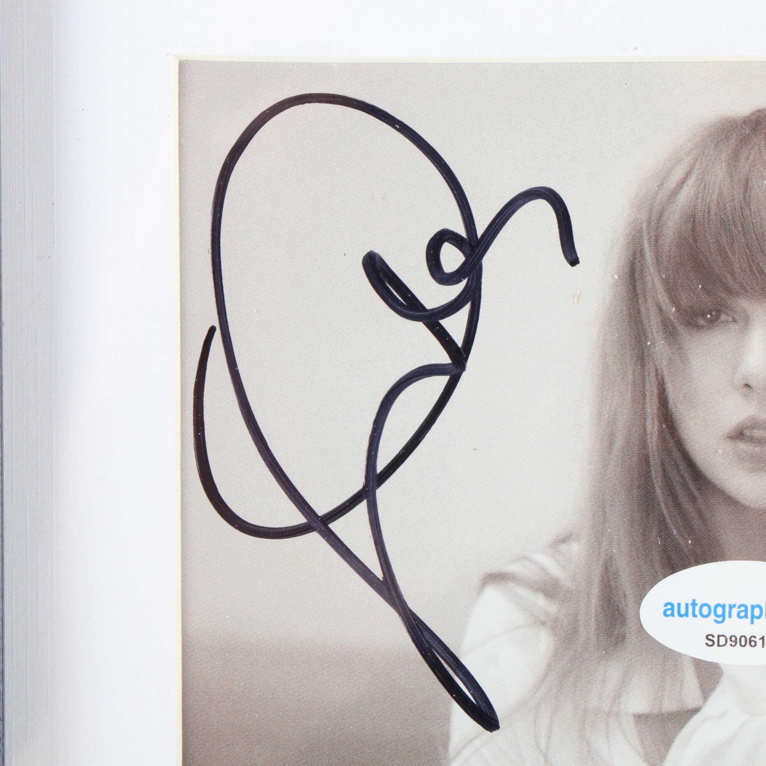 Taylor Swift Signed "The Tortured Poets Department" CD Card in Frame