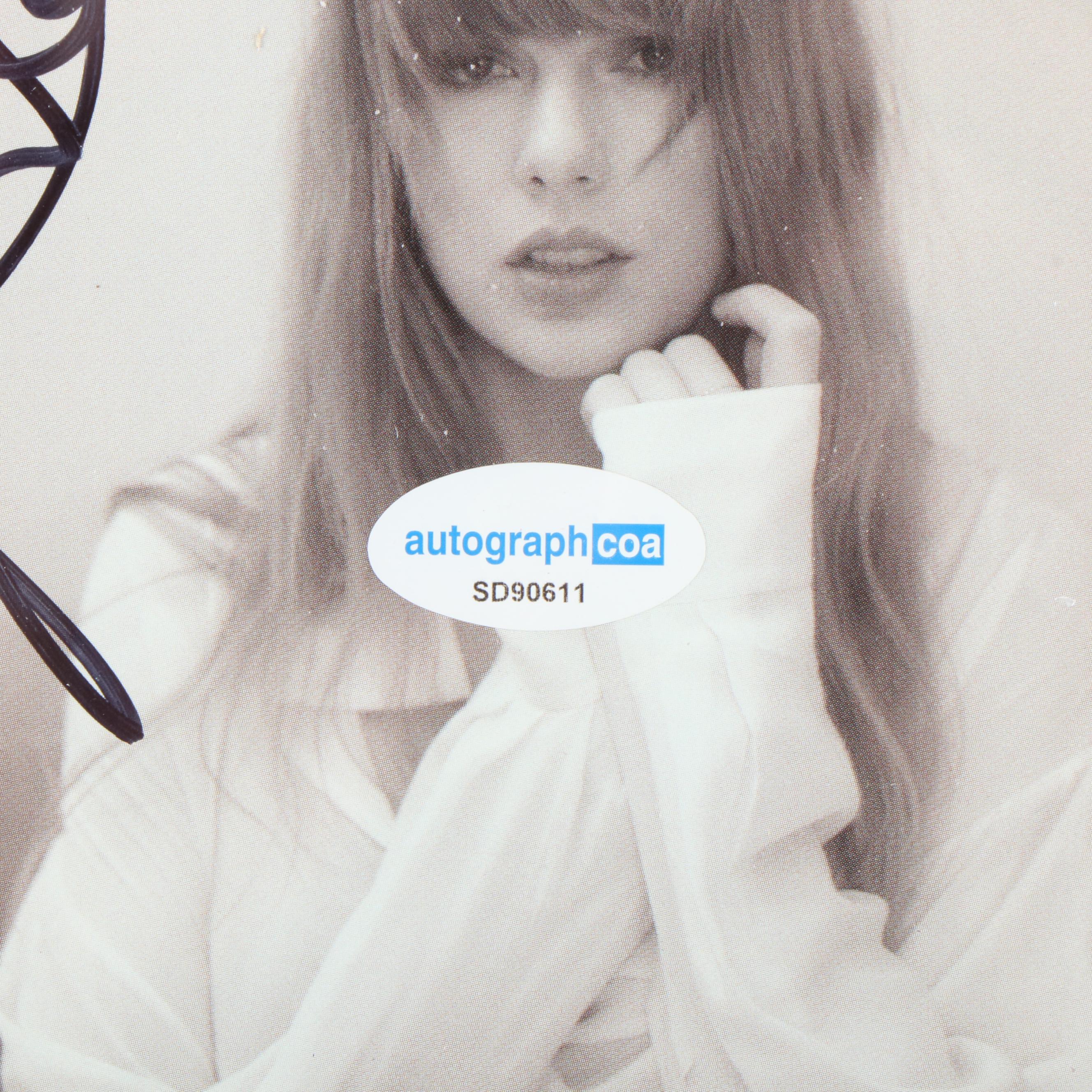 Taylor Swift Signed "The Tortured Poets Department" CD Card in Frame