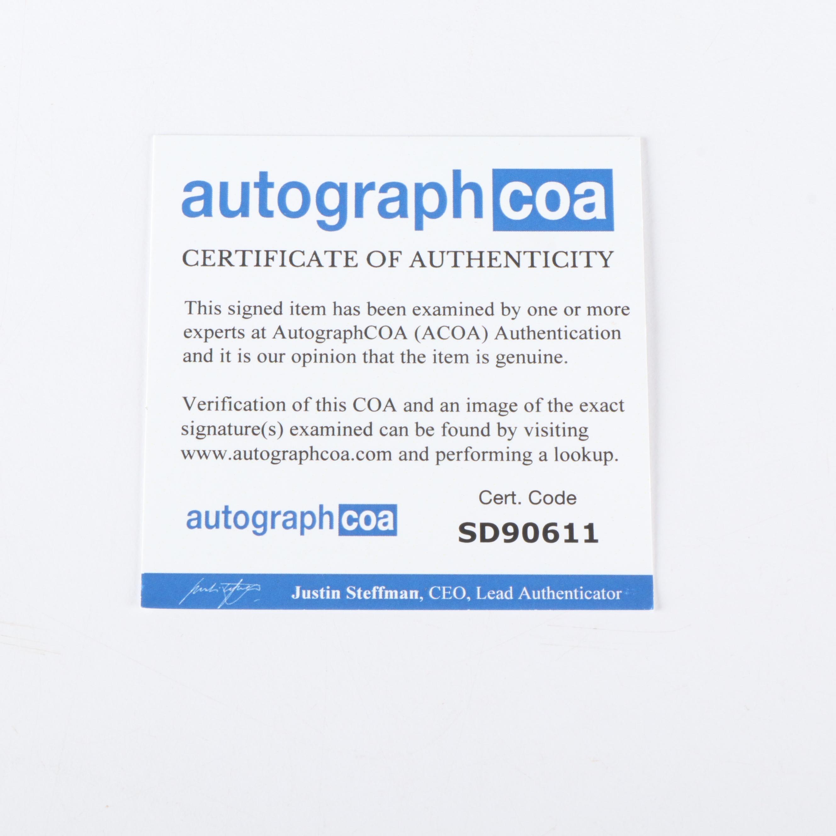 Taylor Swift Signed "The Tortured Poets Department" CD Card in Frame