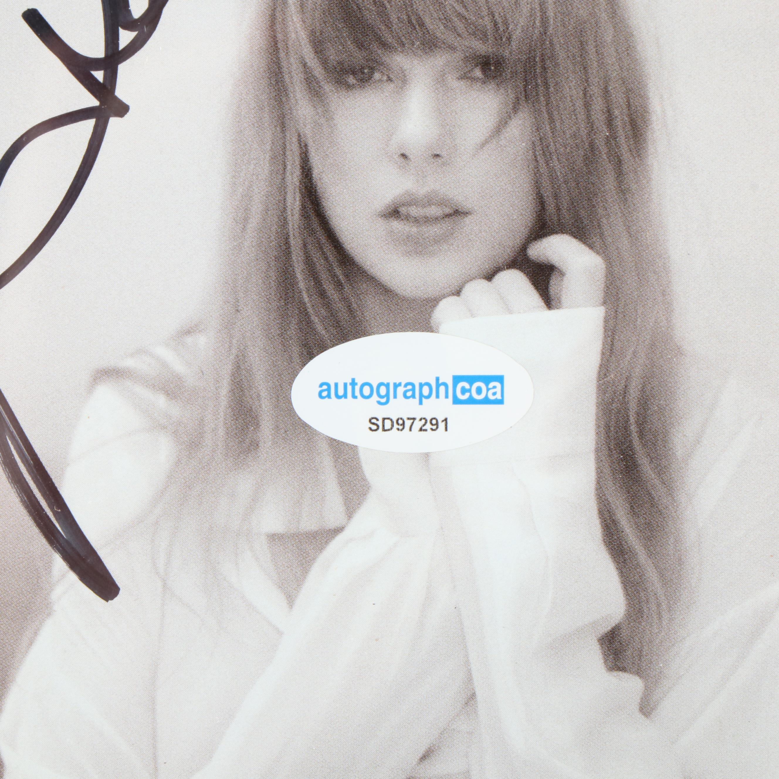 Taylor Swift Signed "The Tortured Poets Department" CD Card in Frame