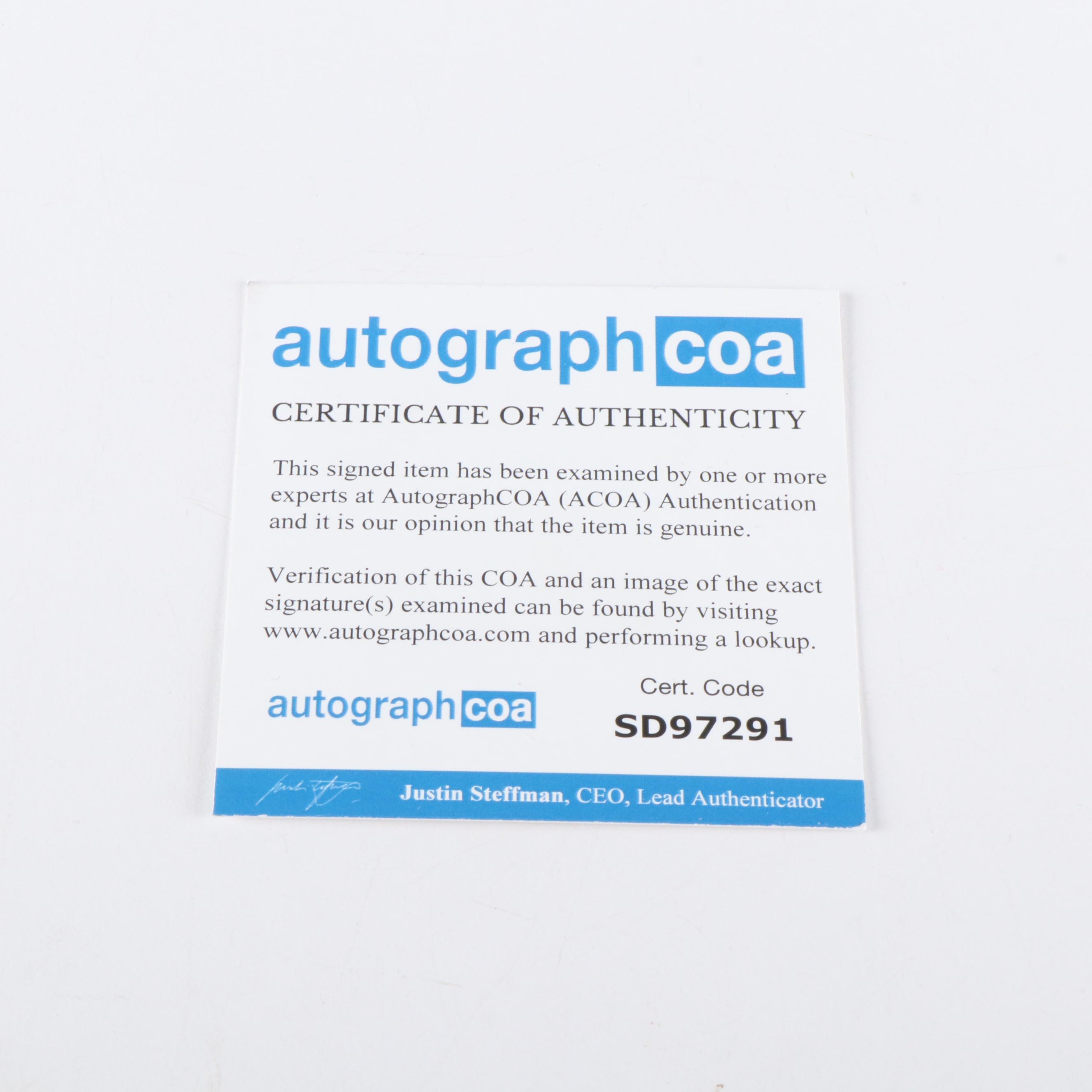 Taylor Swift Signed "The Tortured Poets Department" CD Card in Frame