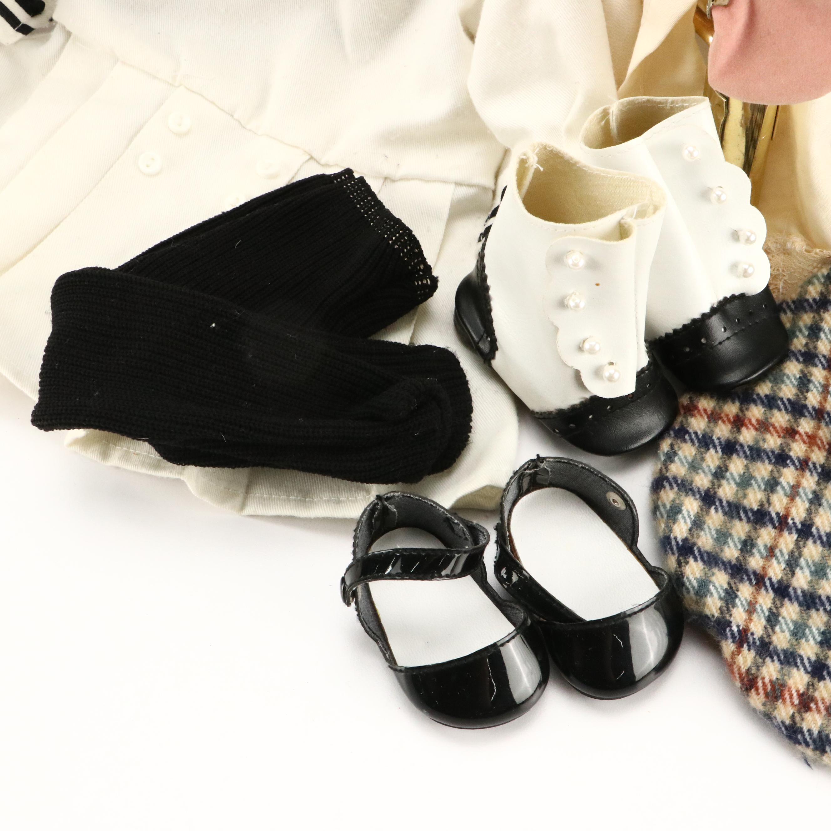 American Girl Doll Samantha with "Samantha's School Story" and Bed Accessories