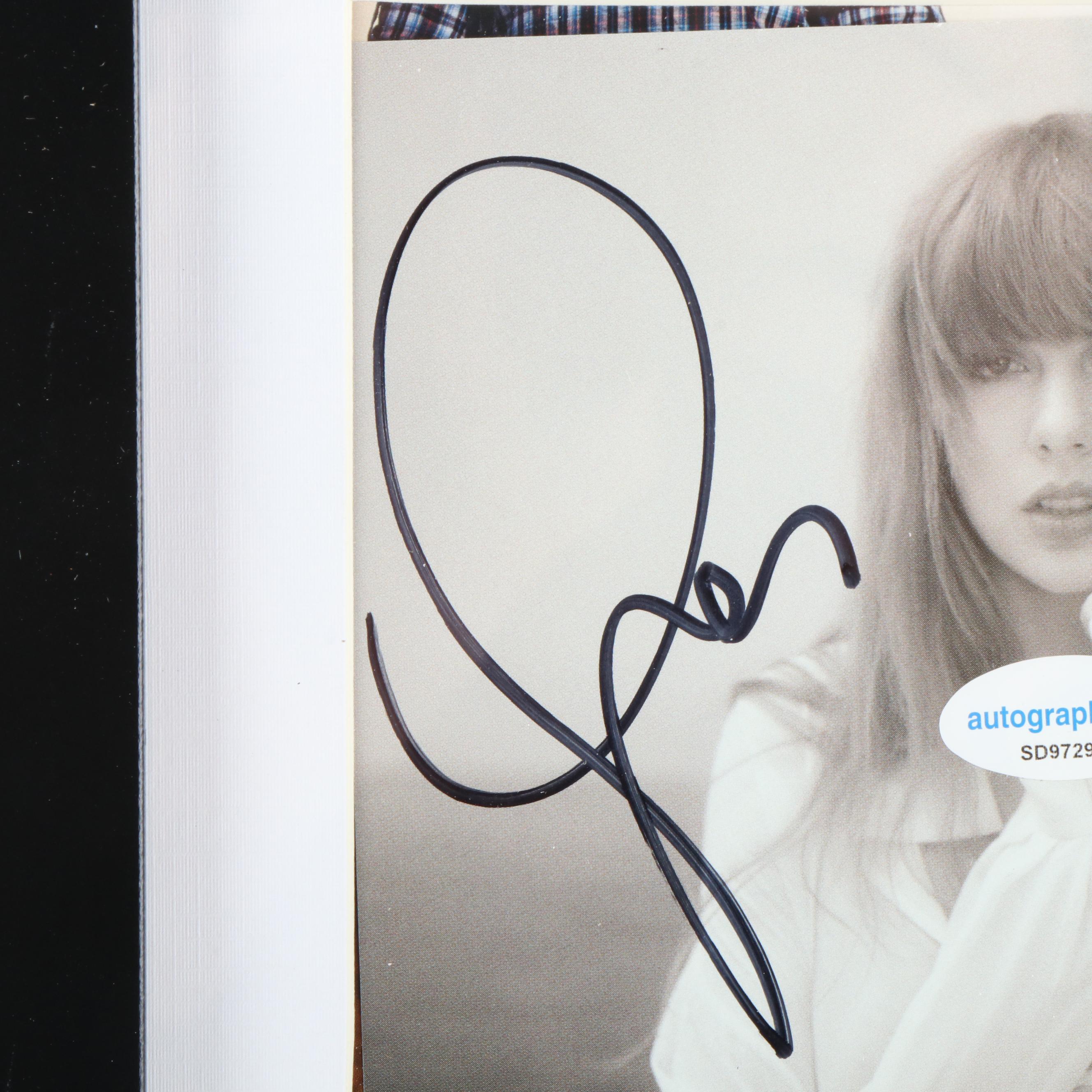Taylor Swift Signed "The Tortured Poets Department" CD Card in Frame