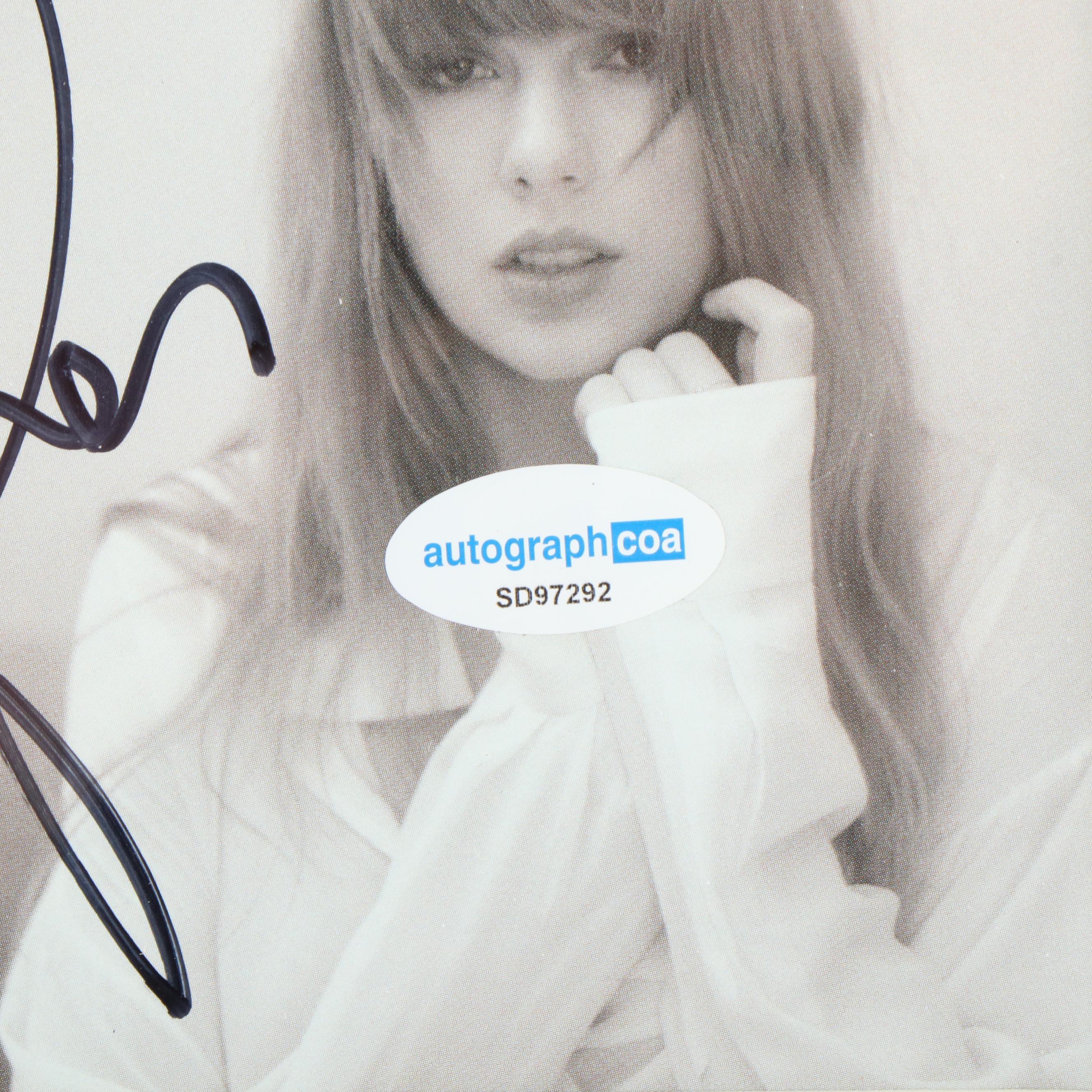 Taylor Swift Signed "The Tortured Poets Department" CD Card in Frame