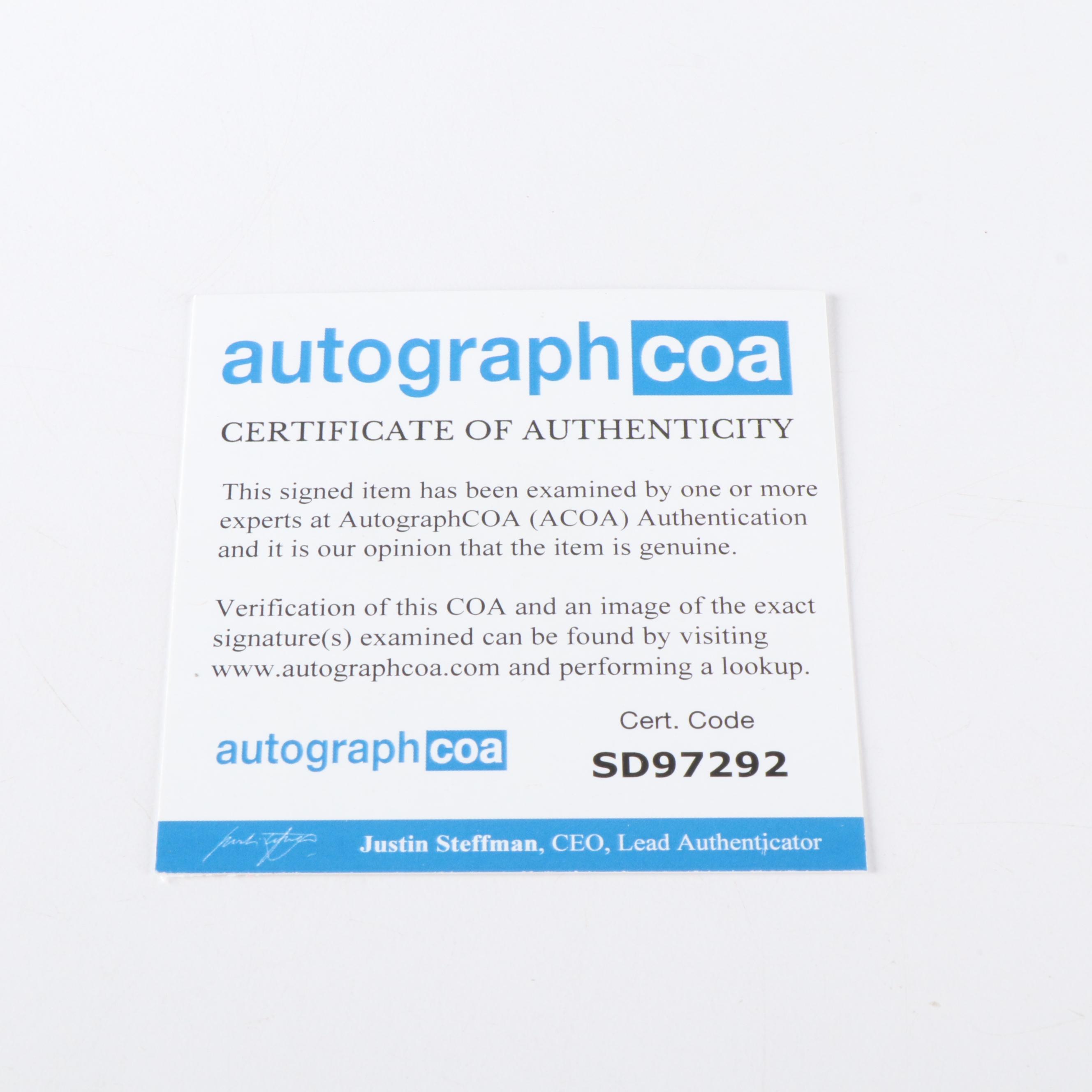 Taylor Swift Signed "The Tortured Poets Department" CD Card in Frame