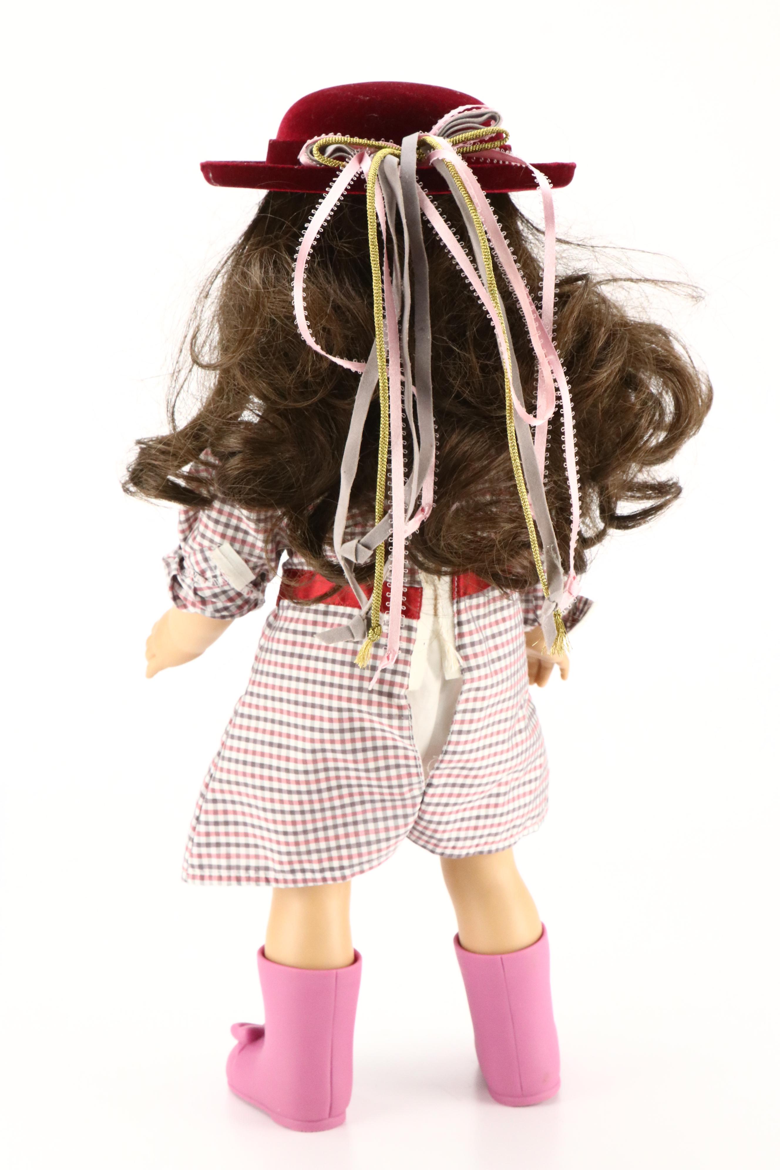 American Girl Doll Samantha with "Samantha's School Story" and Bed Accessories