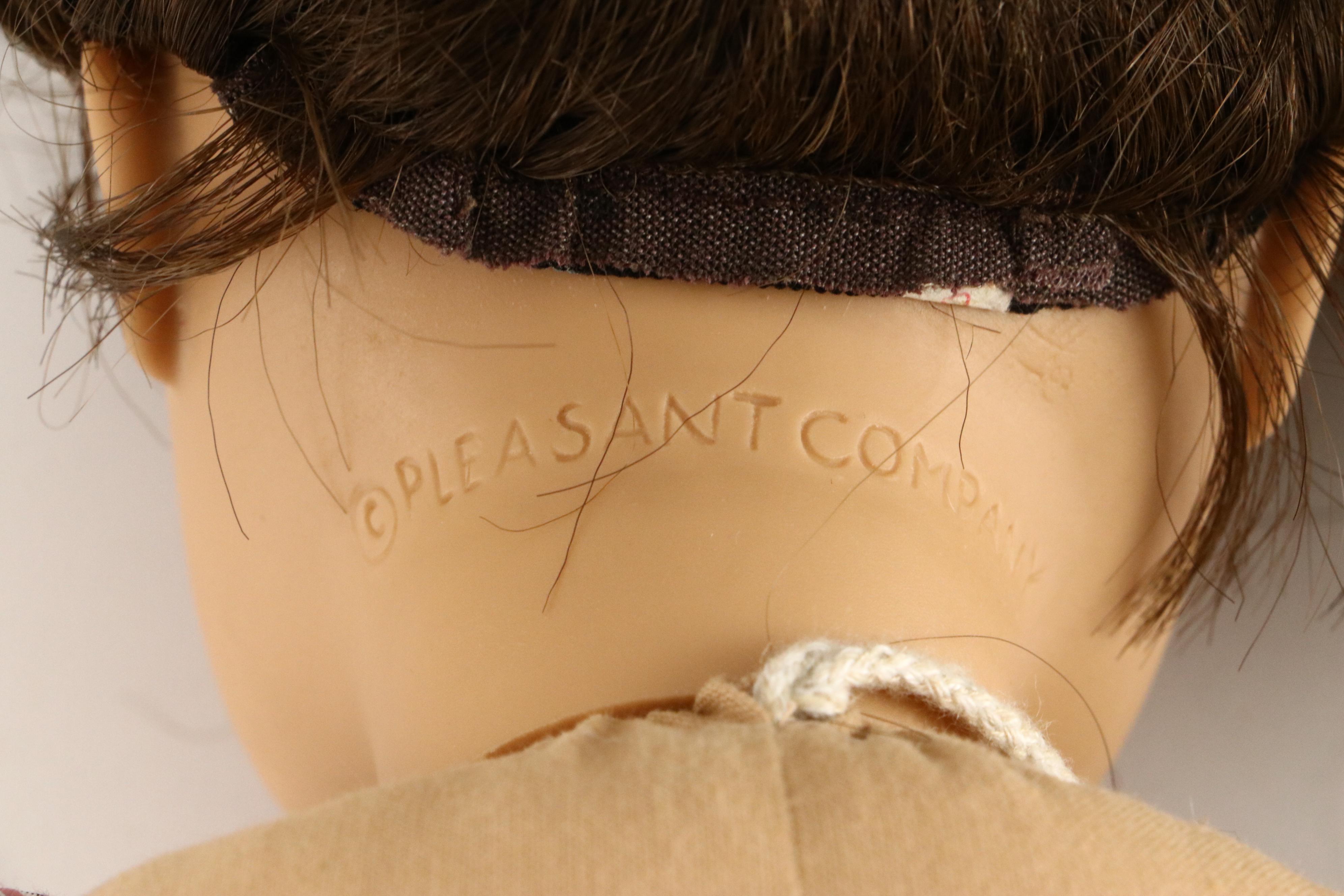 American Girl Doll Samantha with "Samantha's School Story" and Bed Accessories