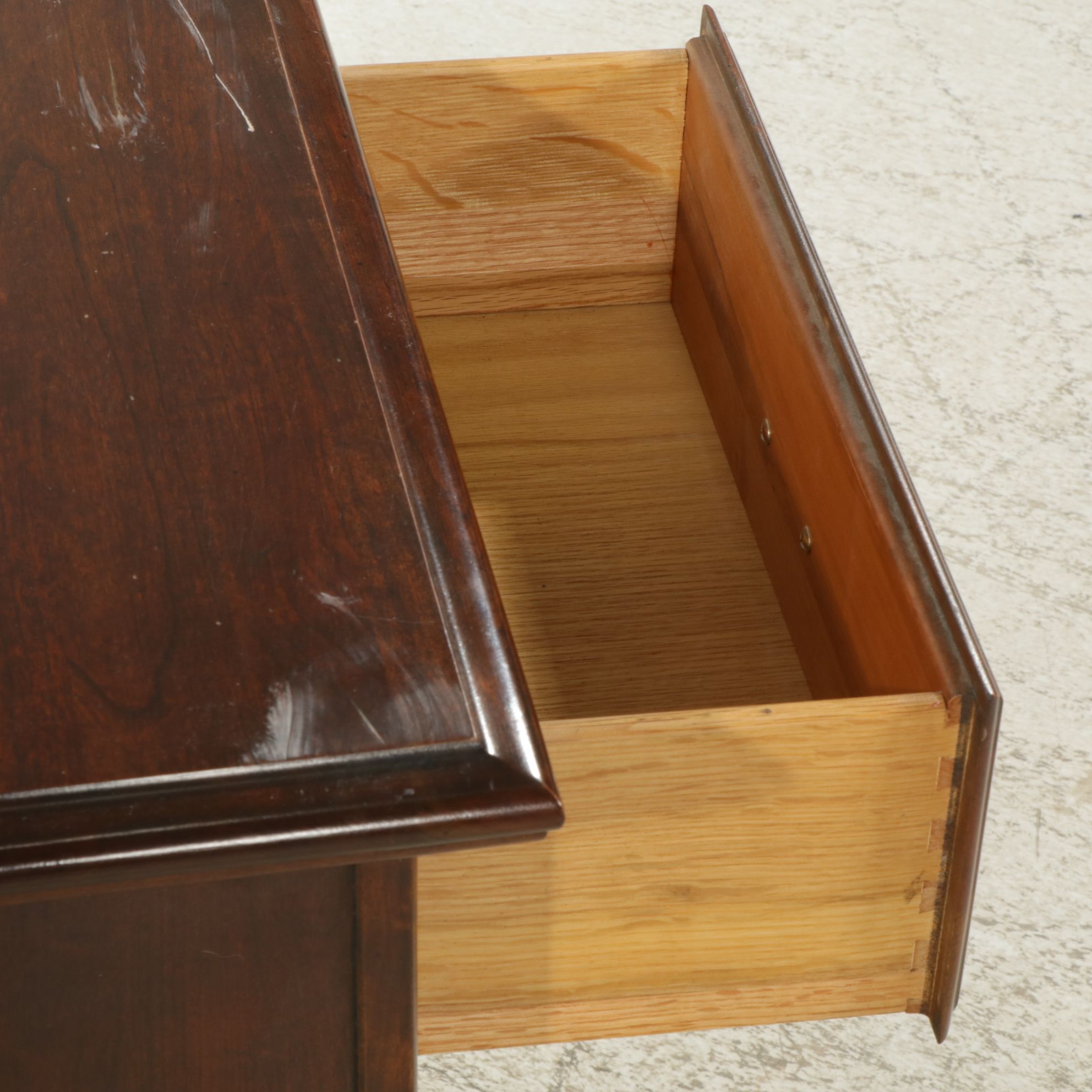 Federal Style Cherry Nightstand, Late 20th Century