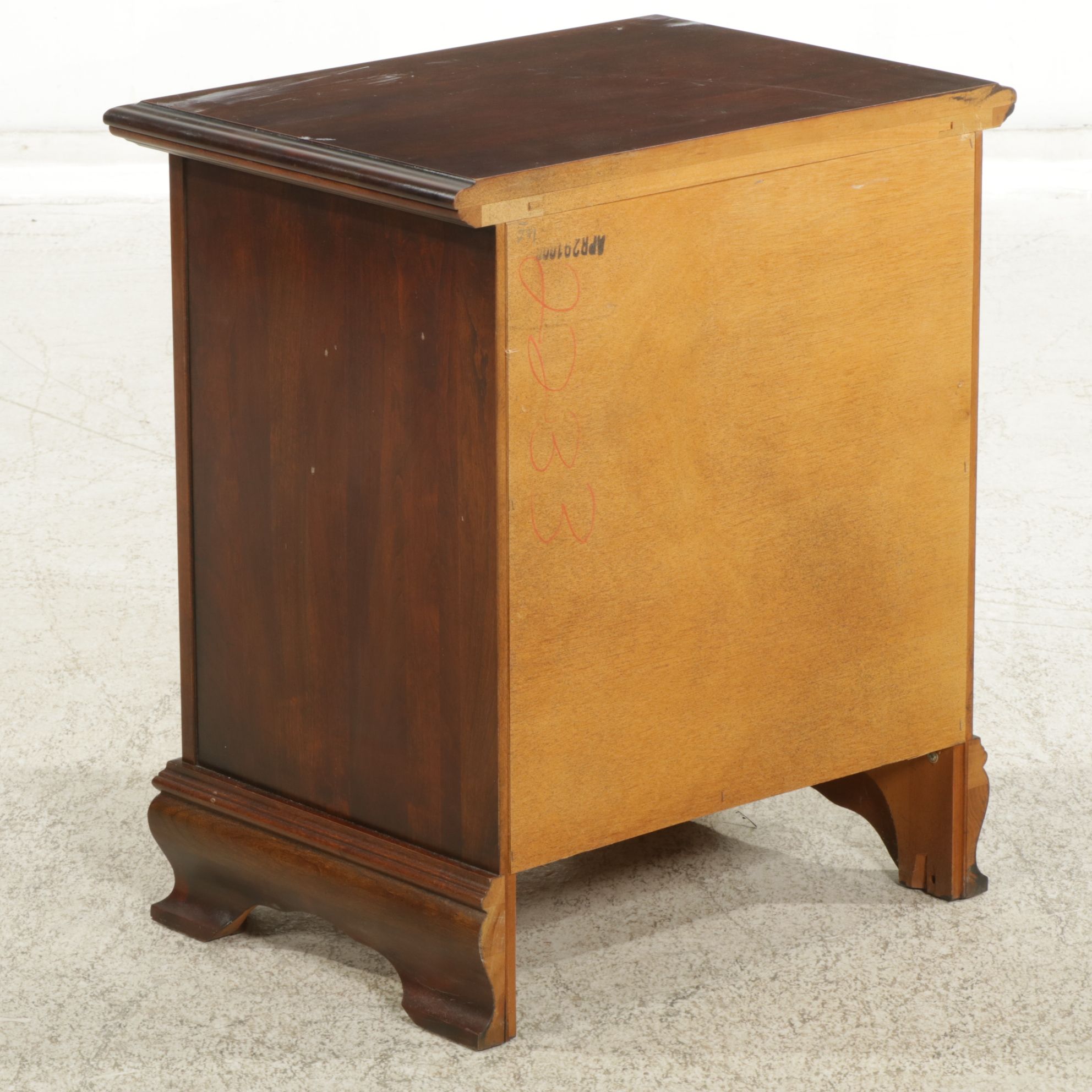 Federal Style Cherry Nightstand, Late 20th Century