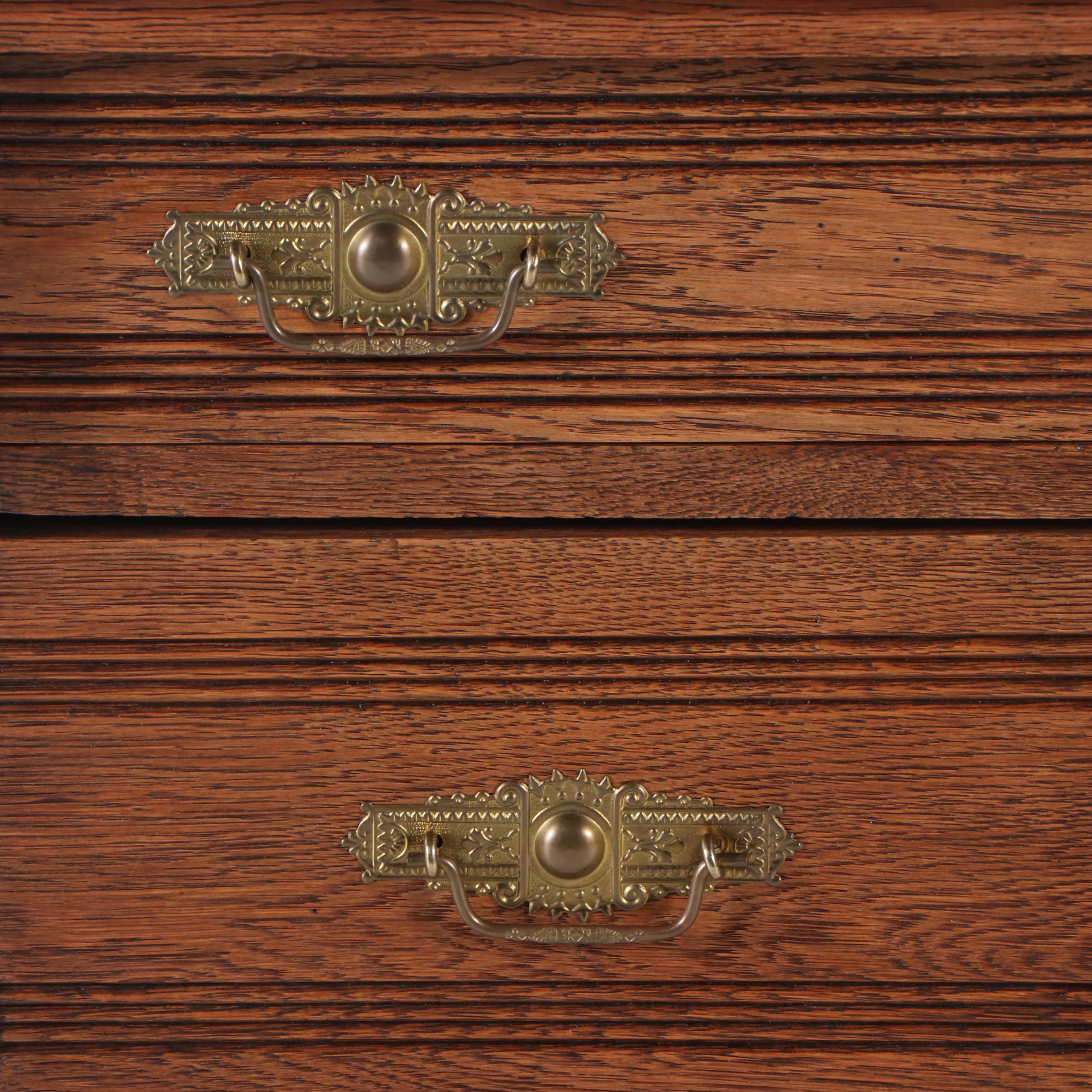 Antique Victorian Oak Washstand