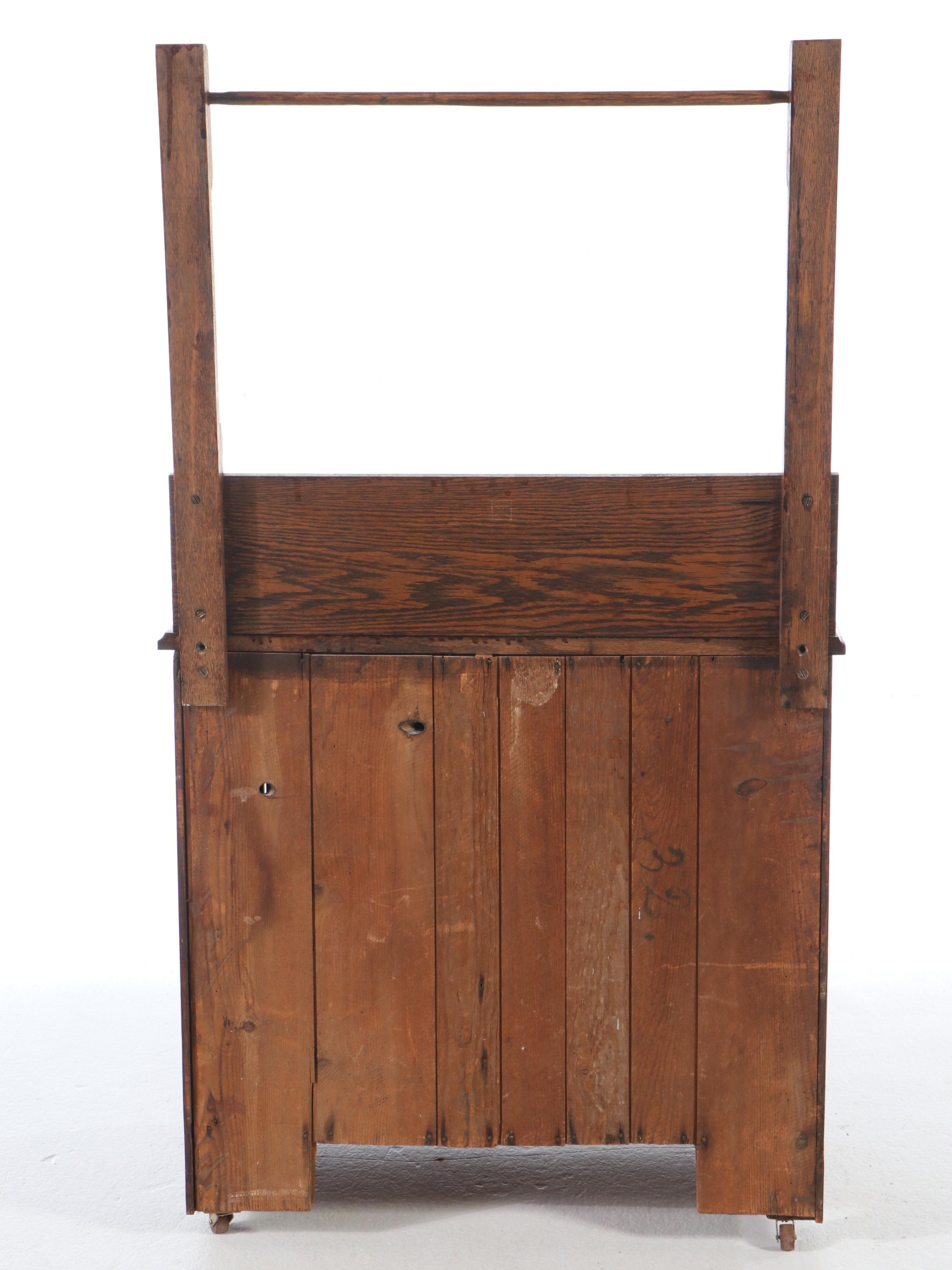Antique Victorian Oak Washstand