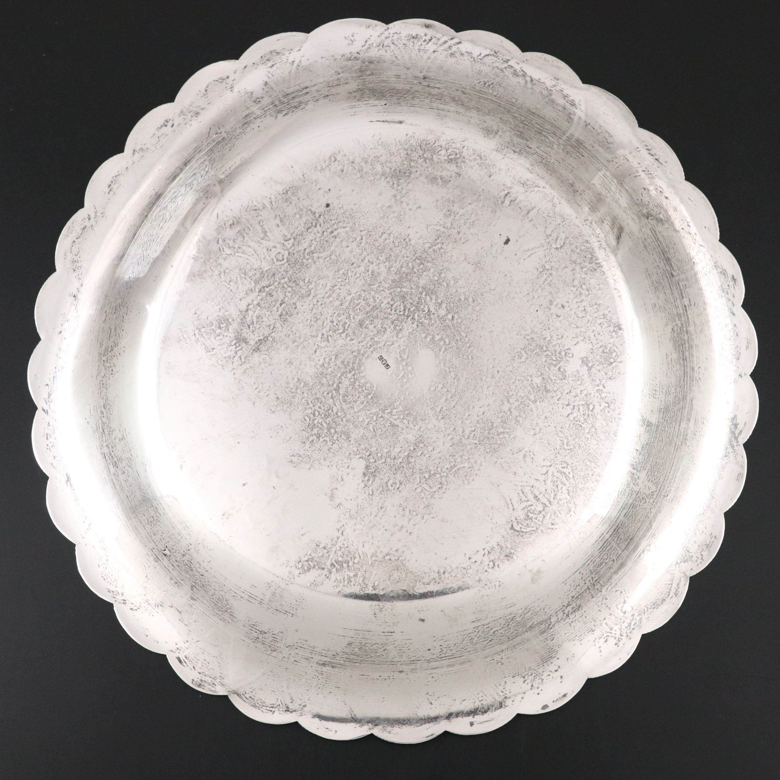 Egyptian Chased 900 Silver Tray, 1951–1953