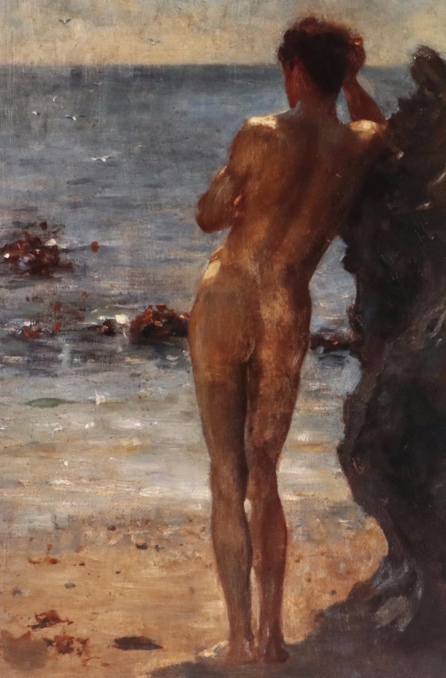 Offset Lithograph After Henry Scott Tuke "Lover of the Sun"