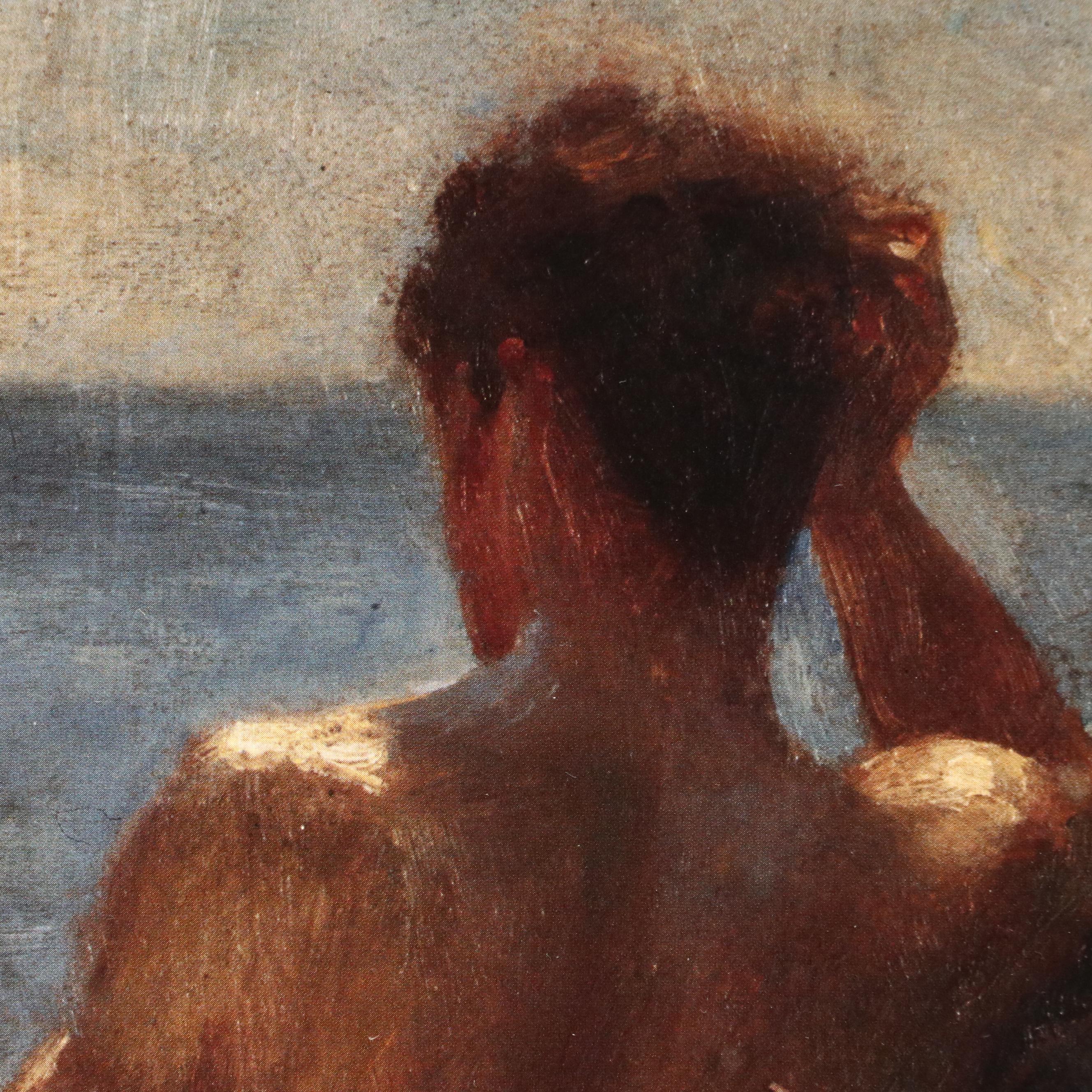 Offset Lithograph After Henry Scott Tuke "Lover of the Sun"