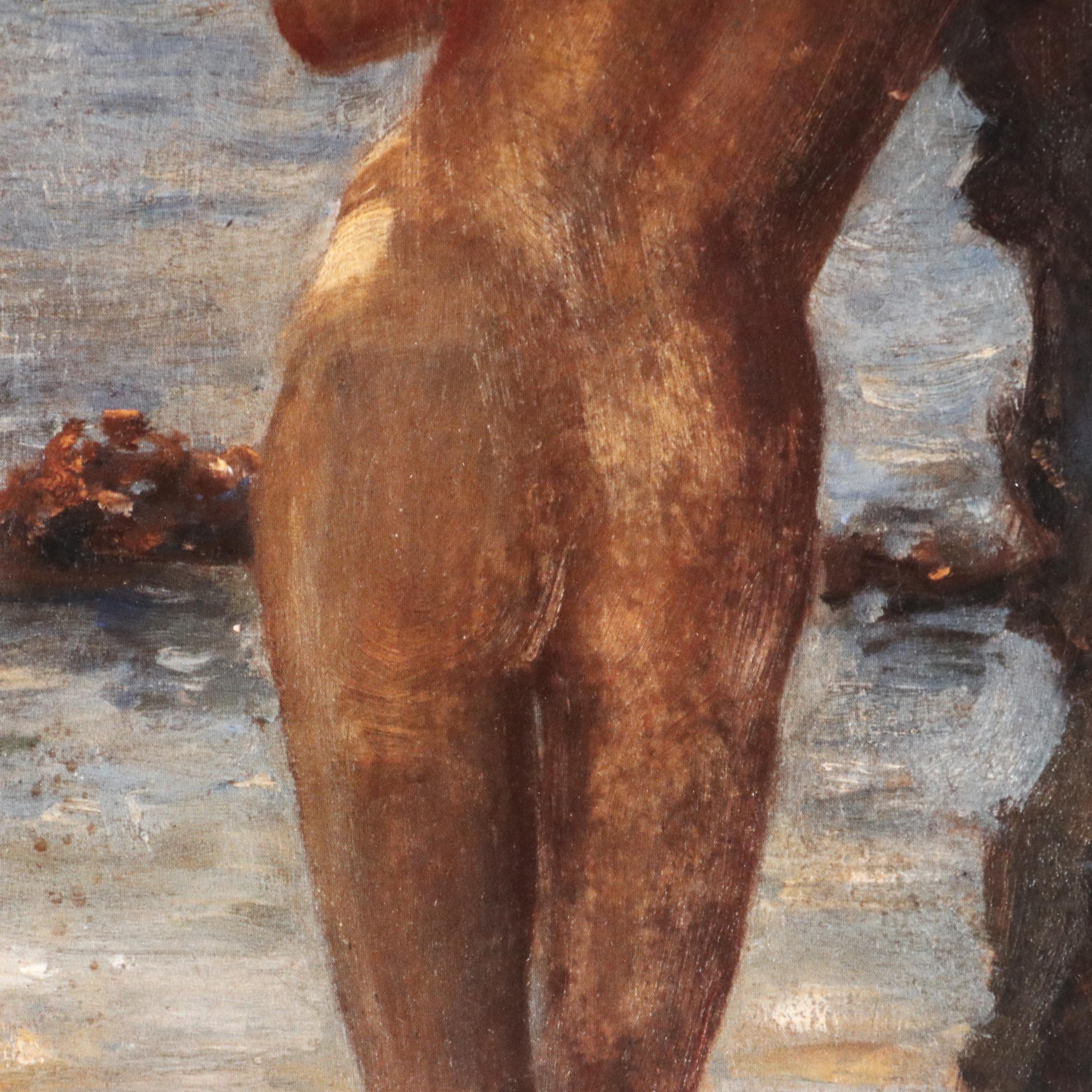Offset Lithograph After Henry Scott Tuke "Lover of the Sun"