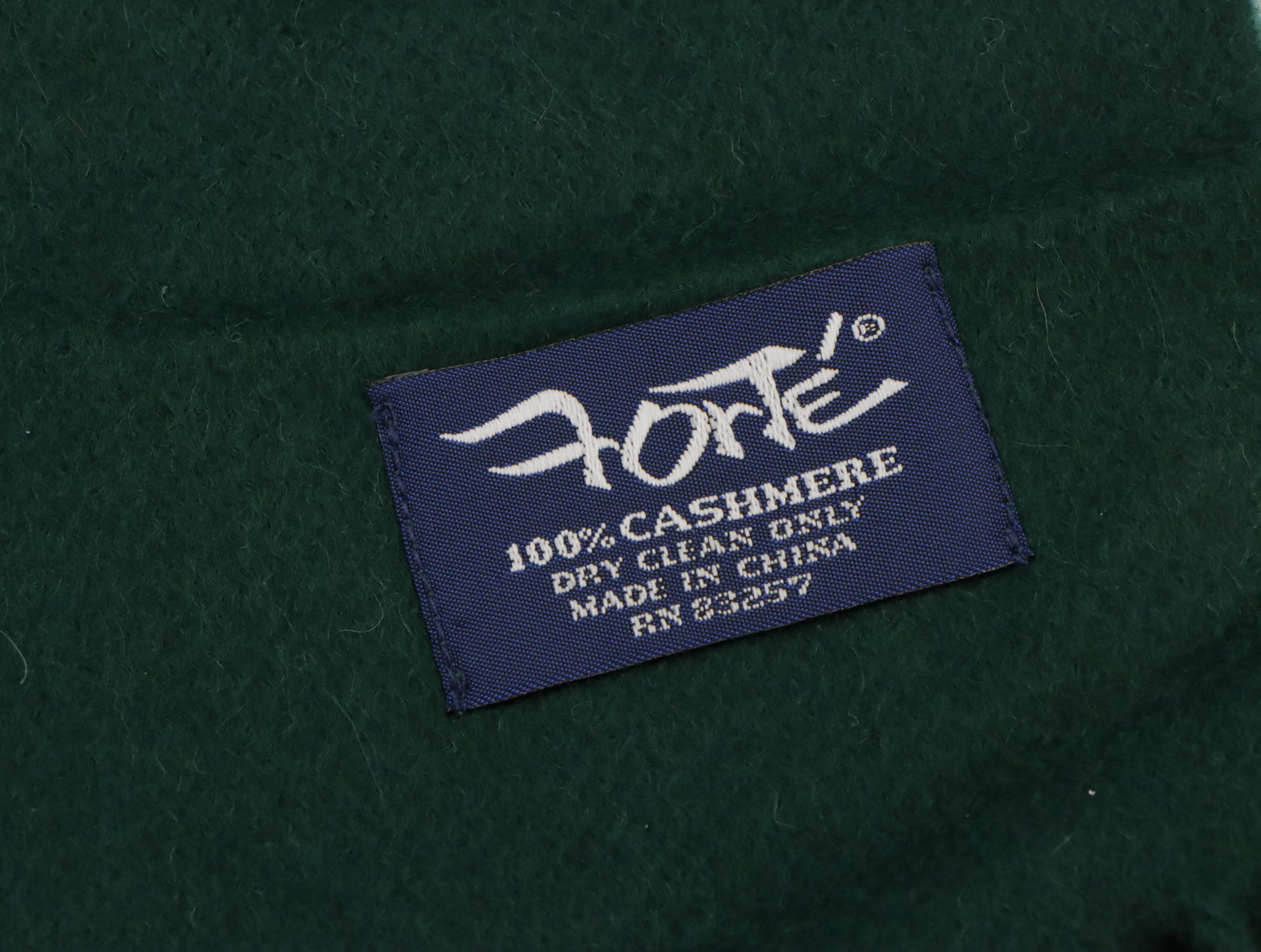 Forte Emerald Cashmere Fringe Scarf, Pashmina Silk Blend Shawl Scarf, and More
