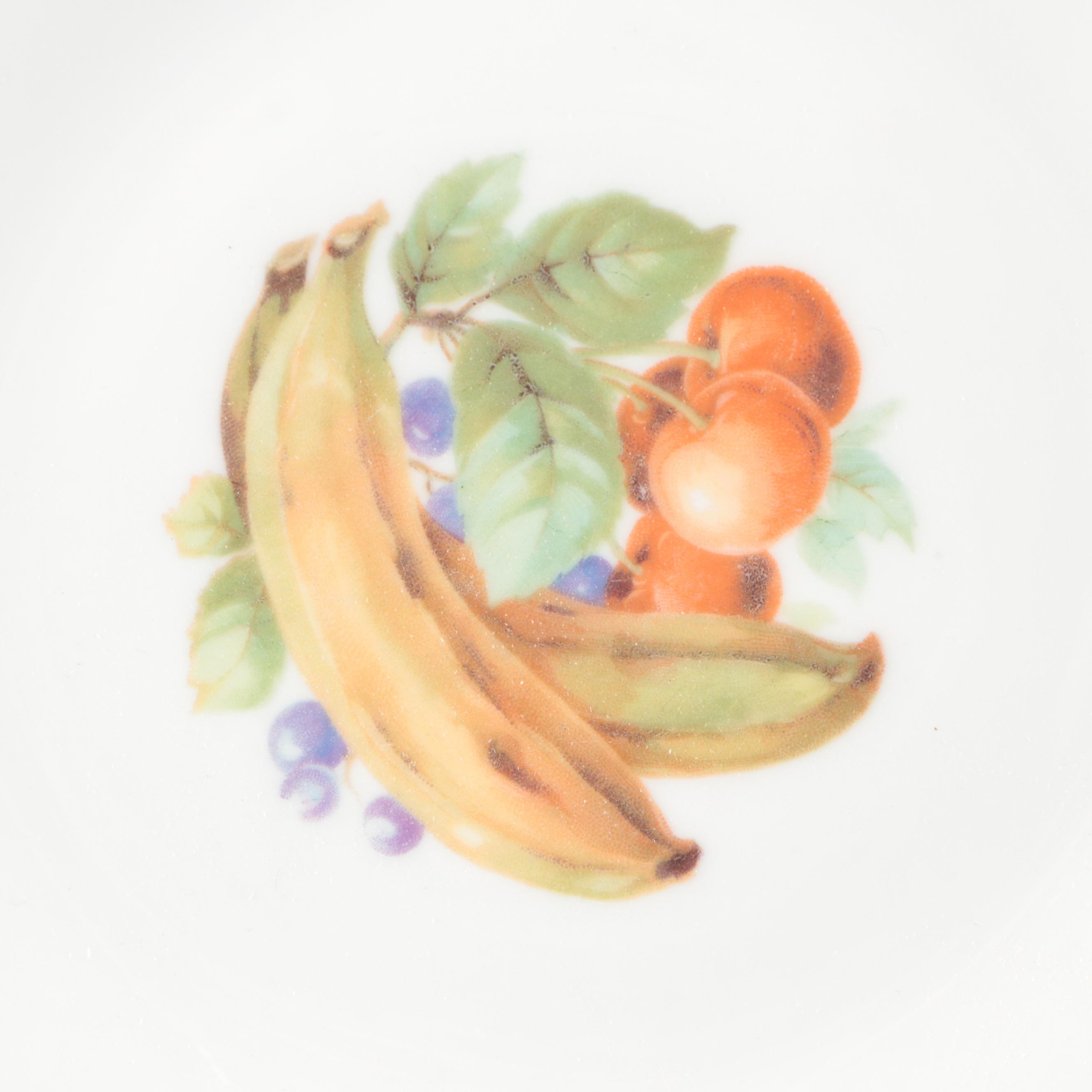 Marks and Rosenfeld French Porcelain Plates, Mid to Late 20th Century