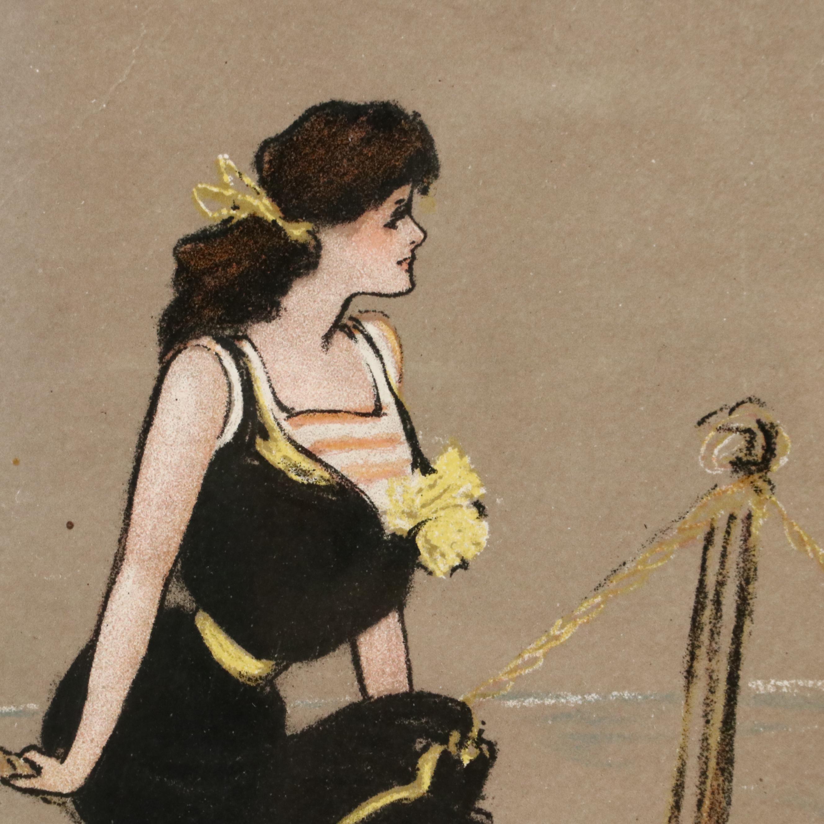 Hamilton King for Turkish Trophies Chromolithograph Postcards, 1903