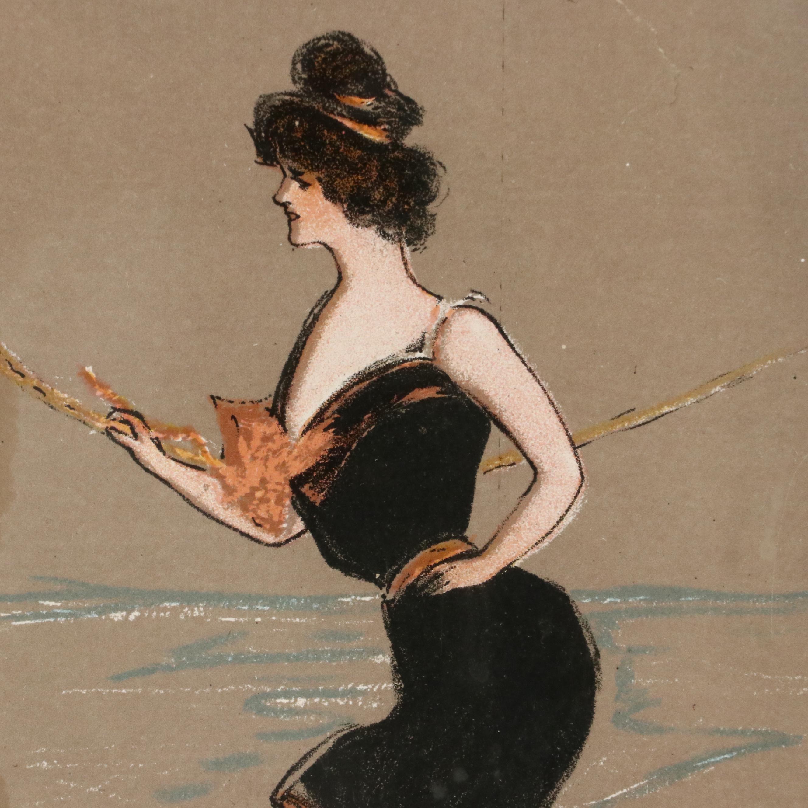 Hamilton King for Turkish Trophies Chromolithograph Postcards, 1903