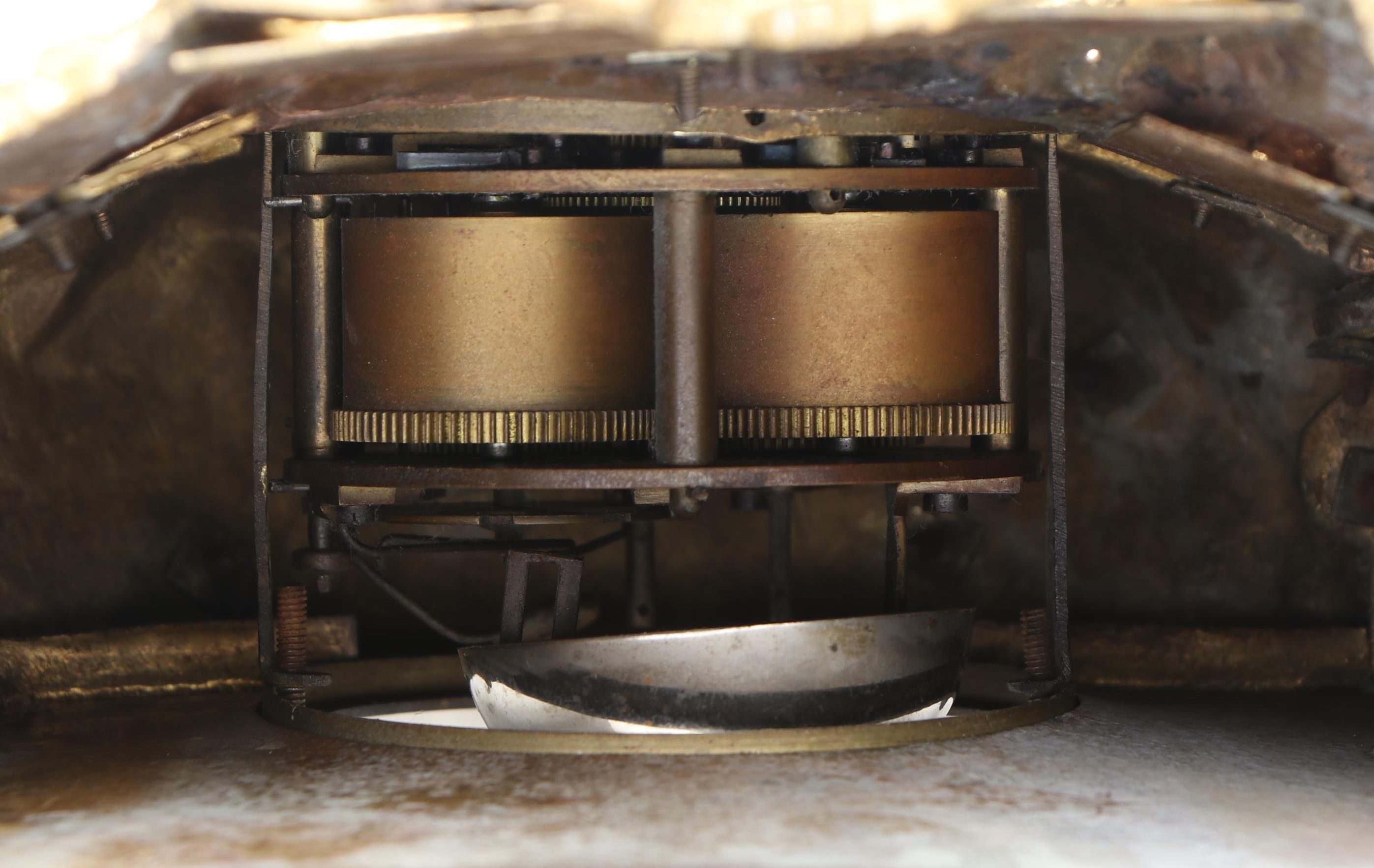 French Rococo Style Gilt Bronze Mantel Clock, 19th Century