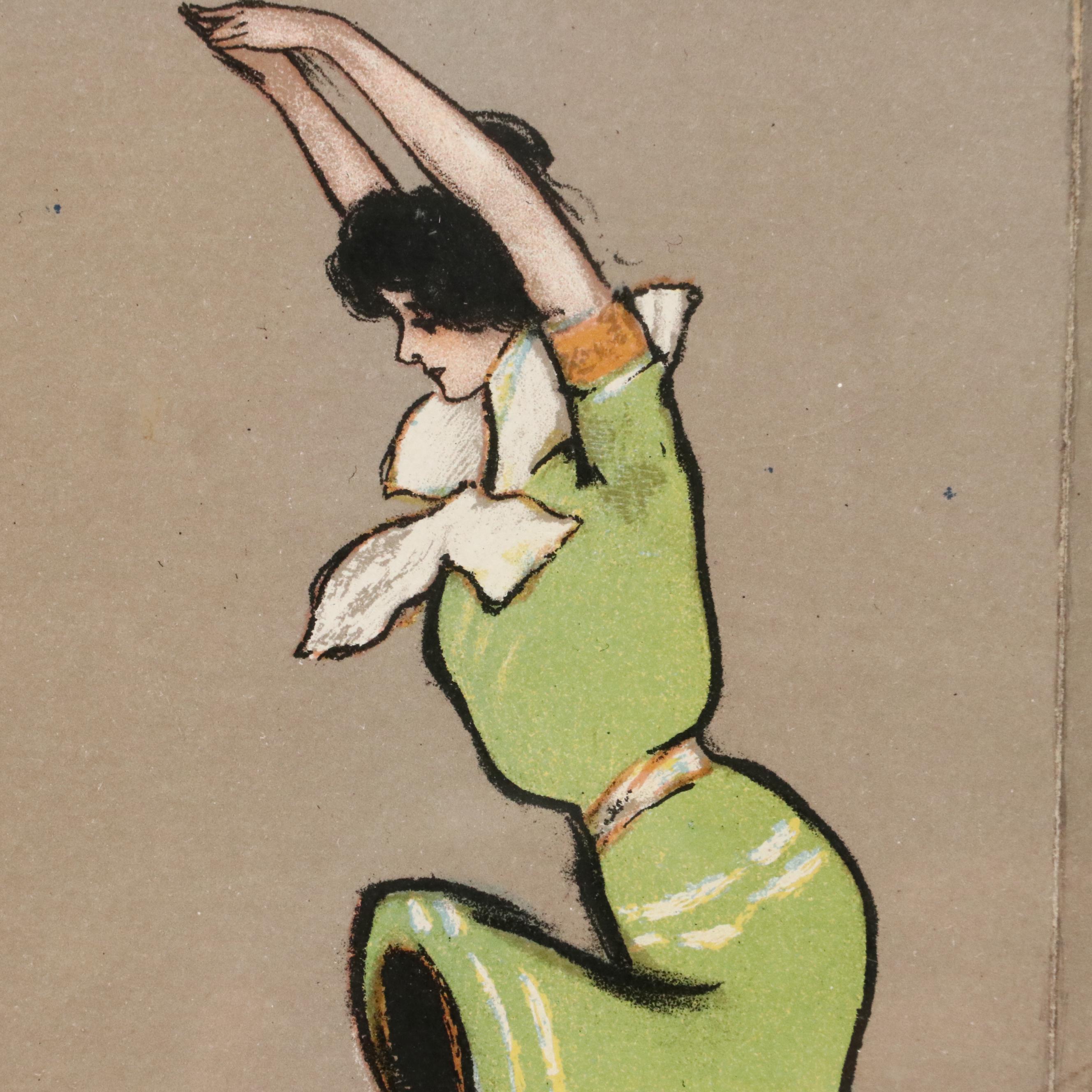 Hamilton King for Turkish Trophies Chromolithograph Postcards, 1903