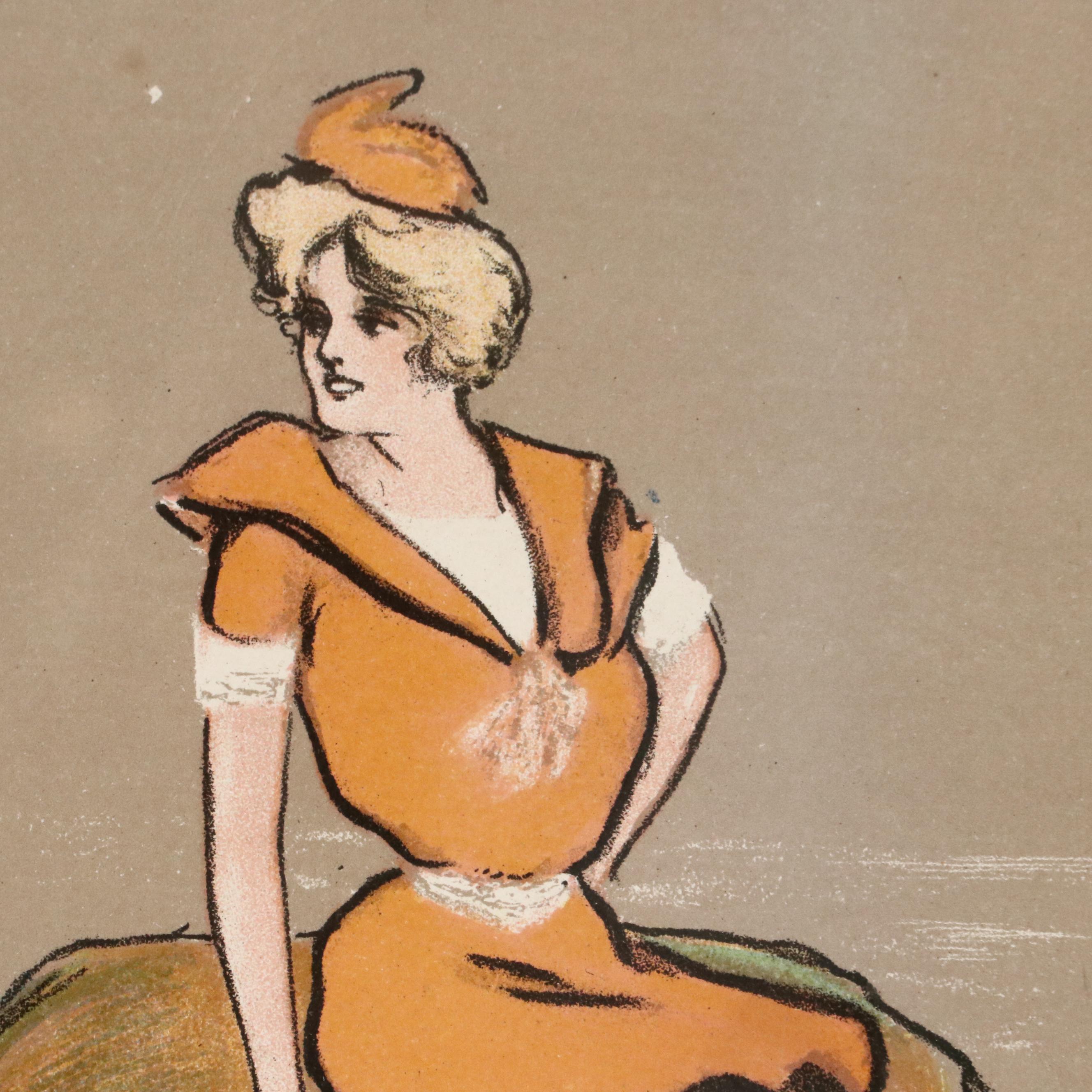 Hamilton King for Turkish Trophies Chromolithograph Postcards, 1903