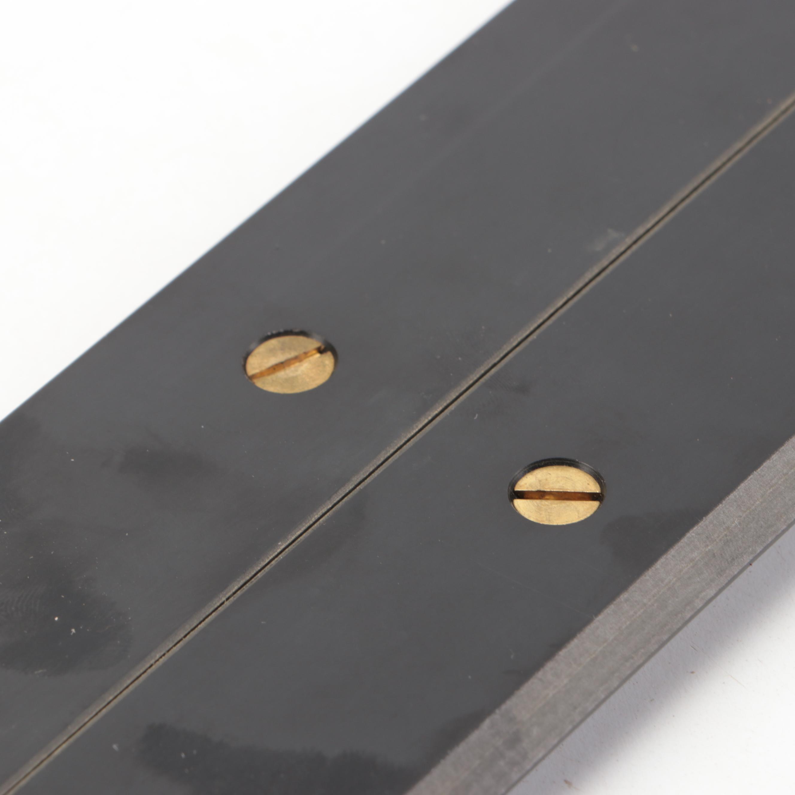 Dachshund Porcelain Figure with Esco Wood Parallel Ruler